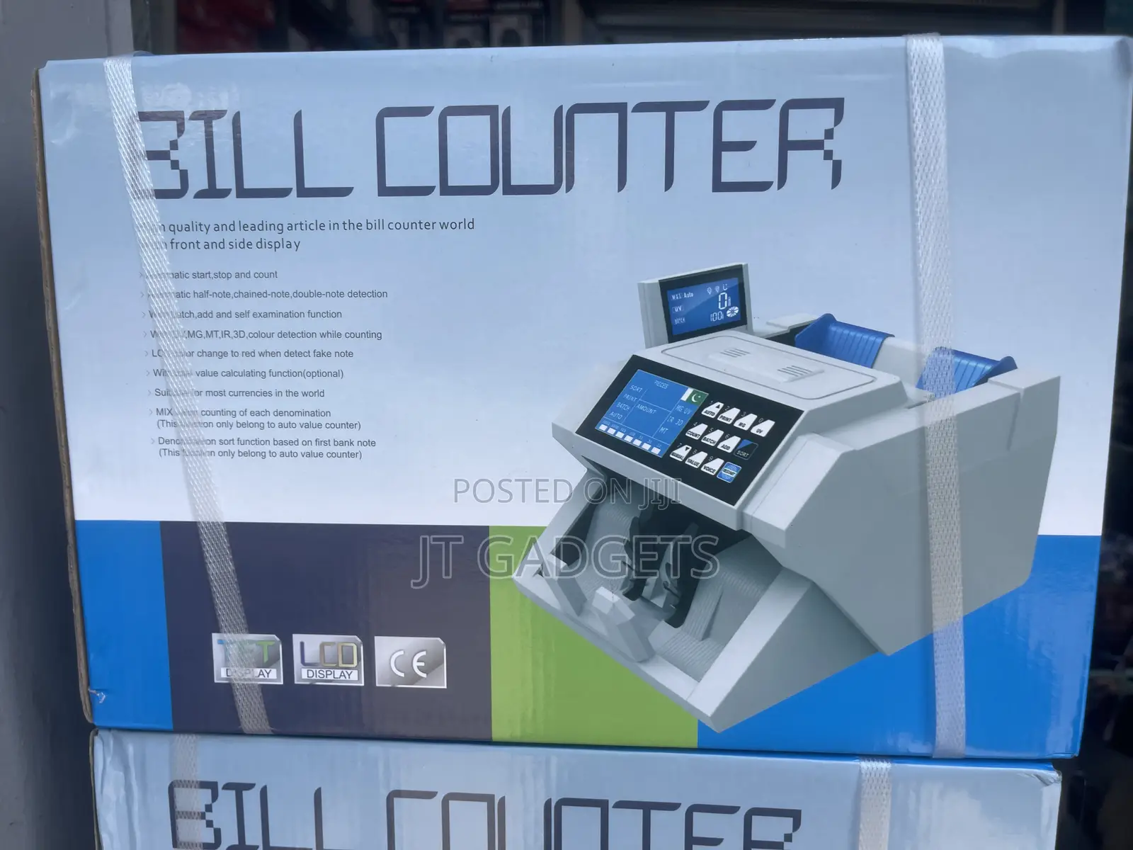 Bill Counter Fake Note Detector Money Counting Machine (N91T2 UV/3MG)