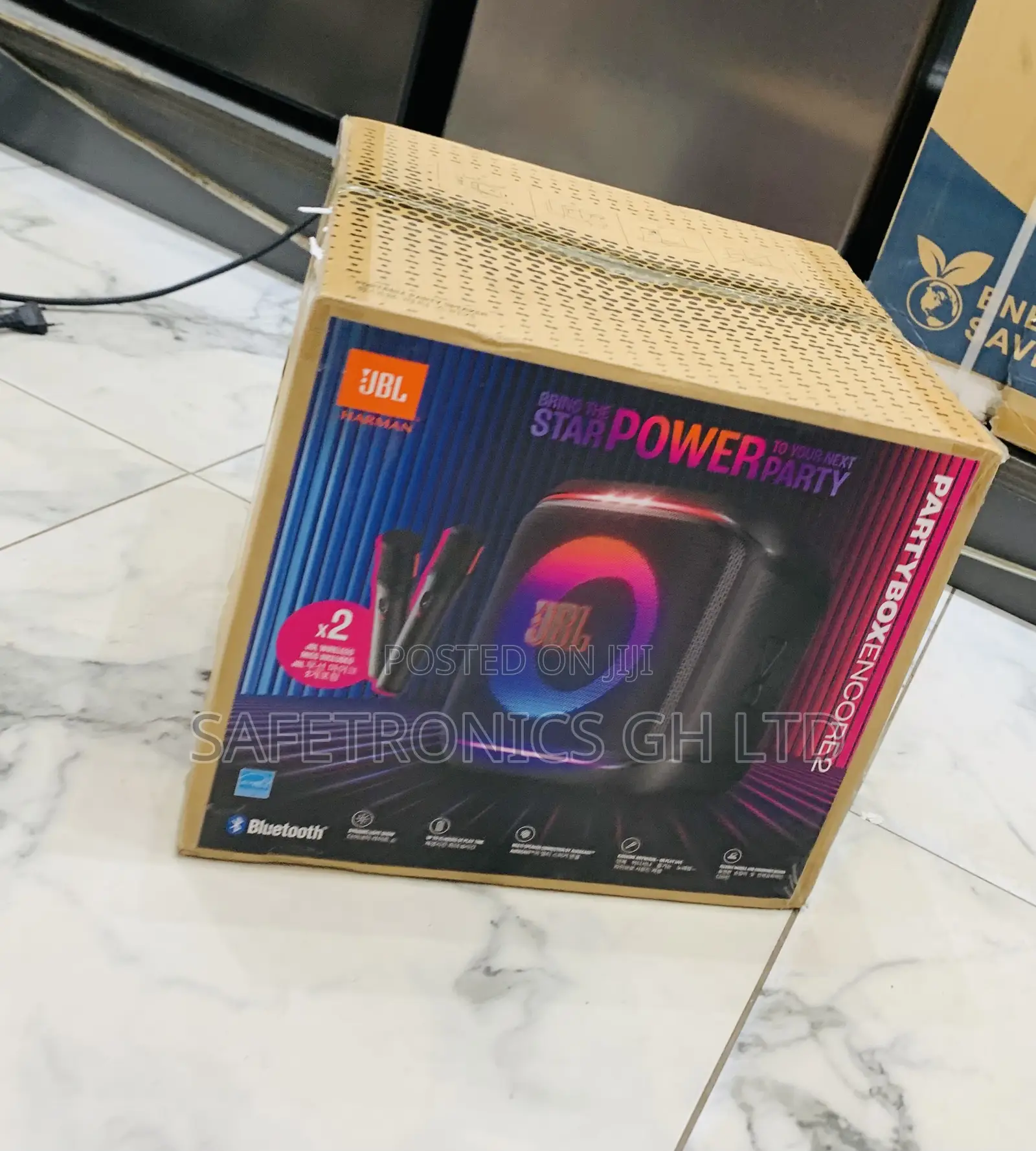 Design Sleek JBL Partybox Encore 2 Mic Speaker