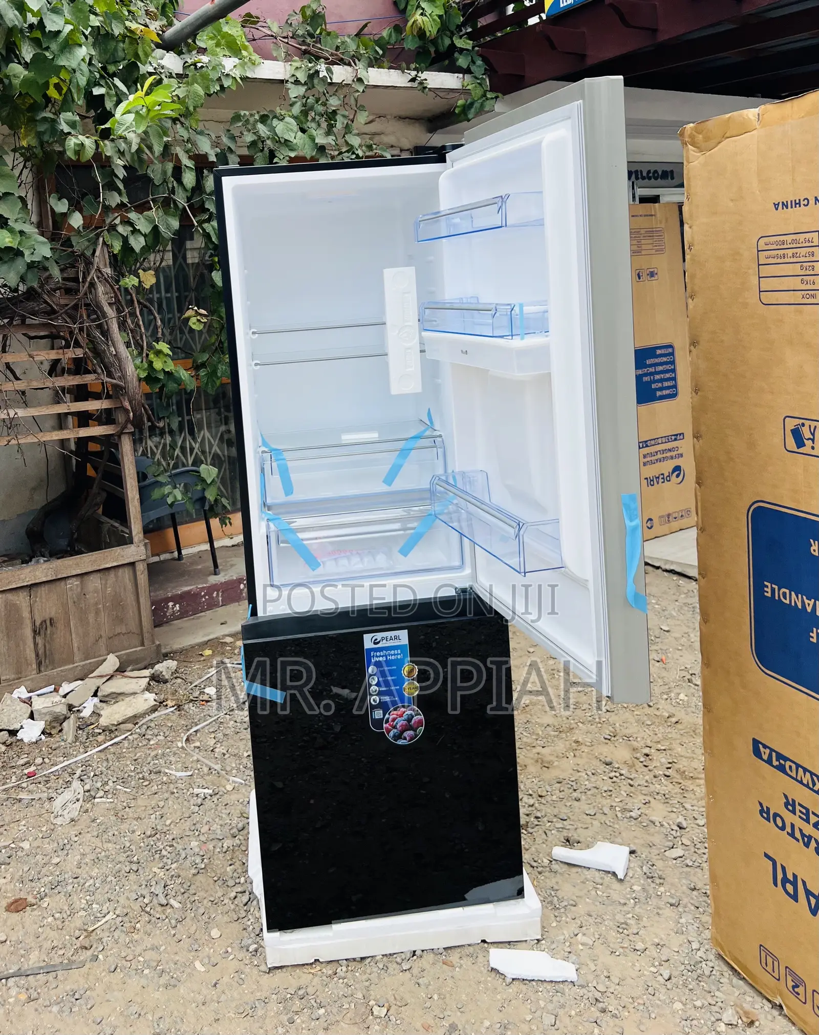 Quality Cooling Pearl Bottom Mount Freezer Fridge(PF-433bbgwd-A1)