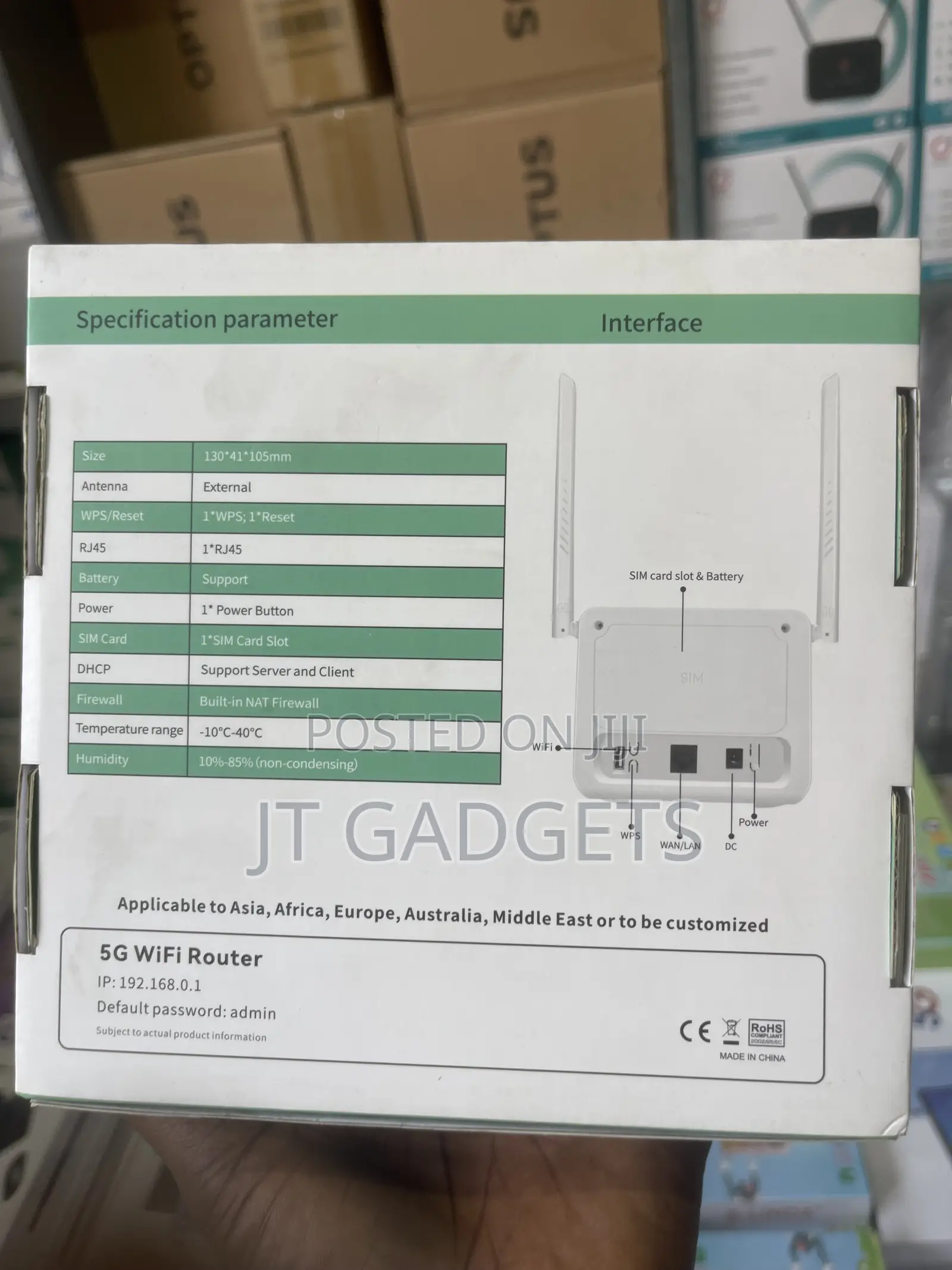 FASTLINK 4G CPE Wi-Fi Router (300Mbps)
