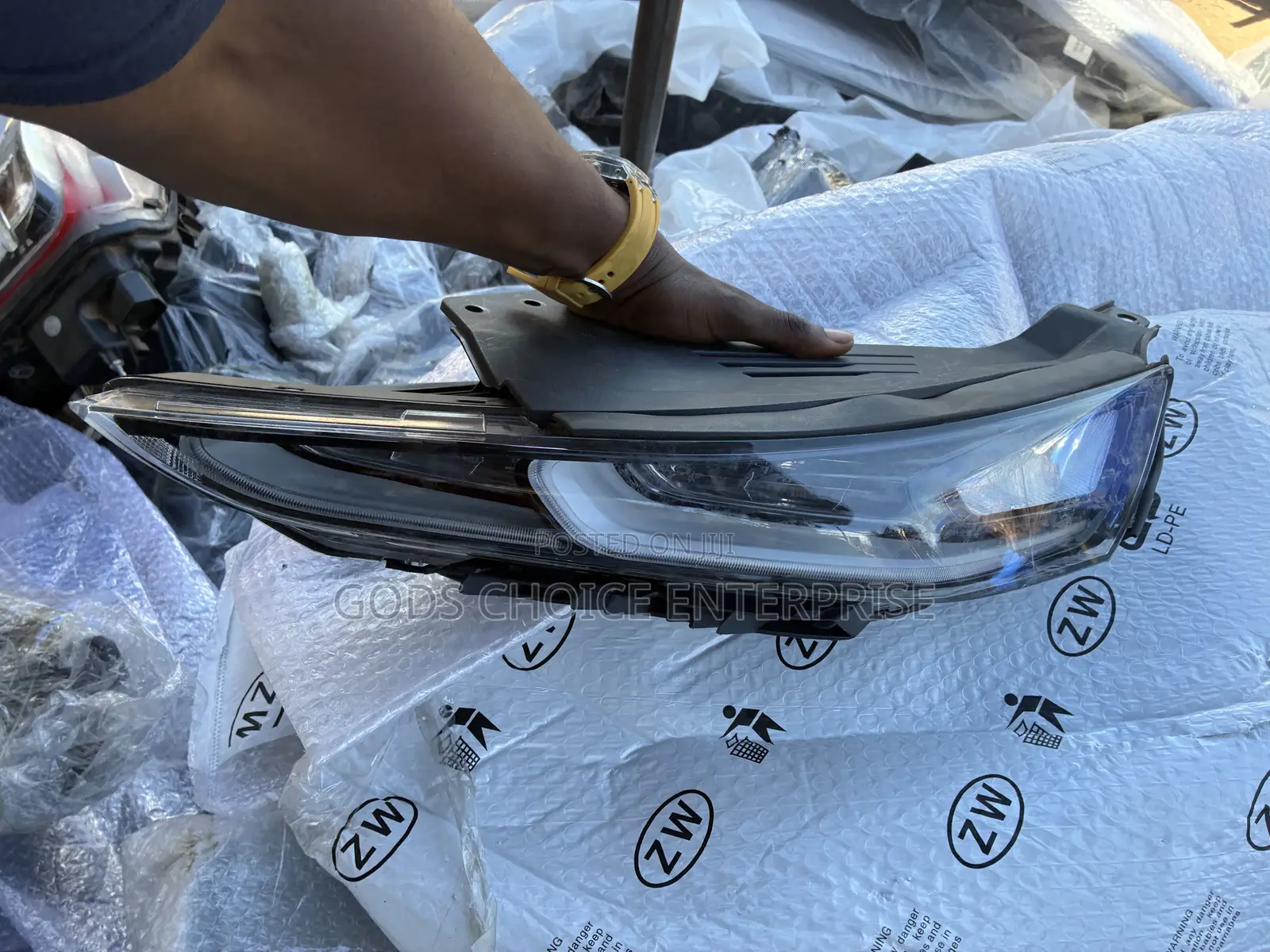 Day Running Headlight Santafe 2019-2020 All White