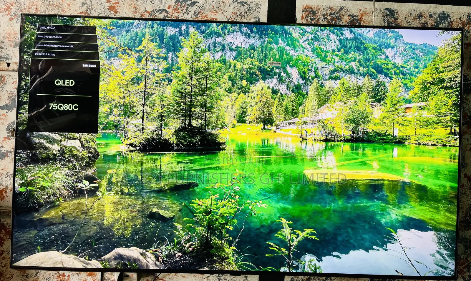Samsung 75 Inche QLED 4k Vibrant Smart Uhd HDR Smart Gaming TV 75Q80c