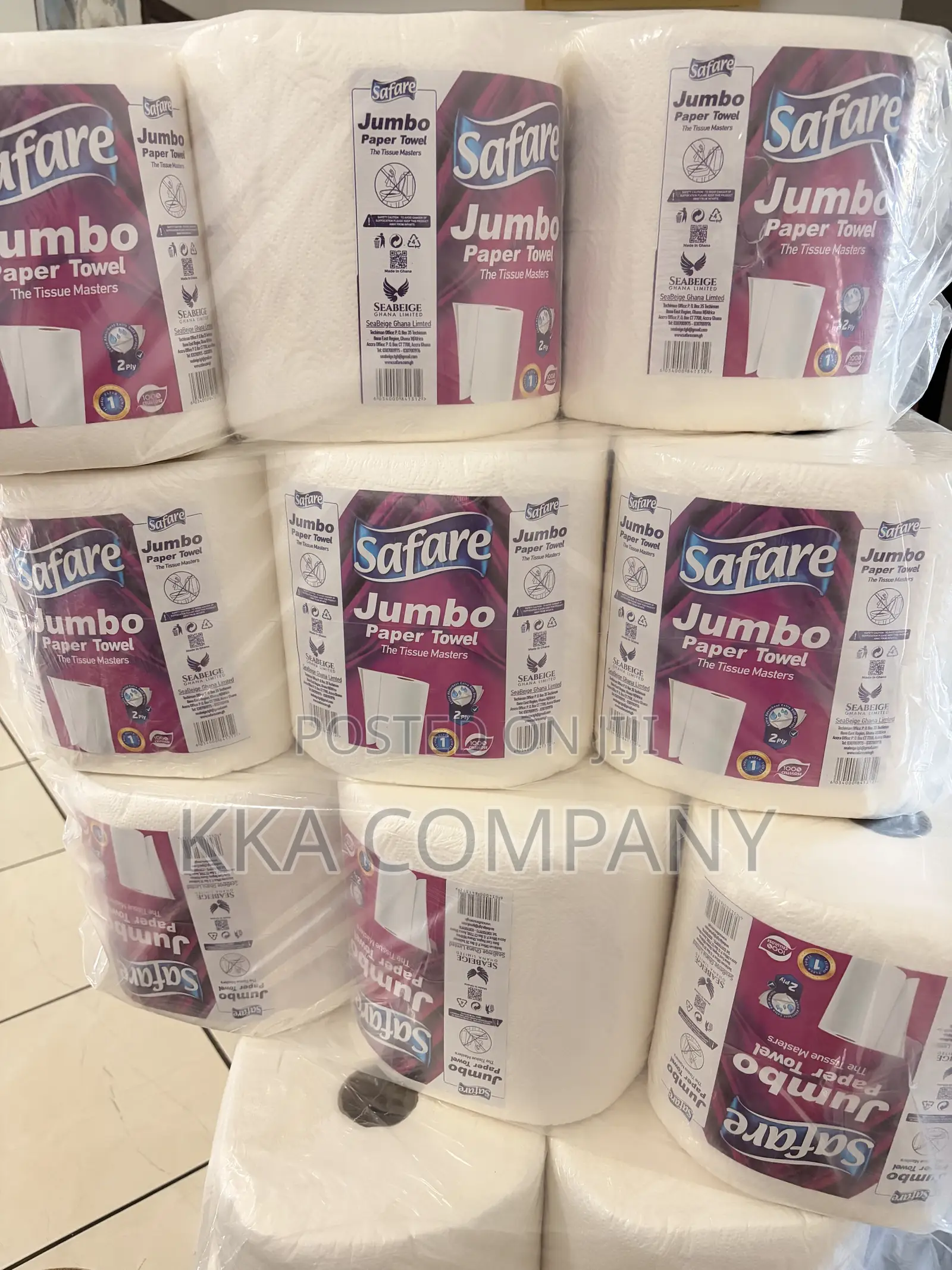 Safare Jumbo Tissues (6 in Pack)