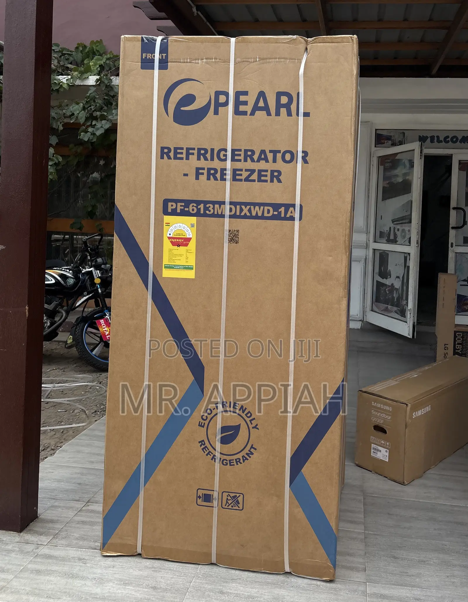 Exceptional Quality Pearl PF-613MDIXWD-1A Side by Side Fridge 