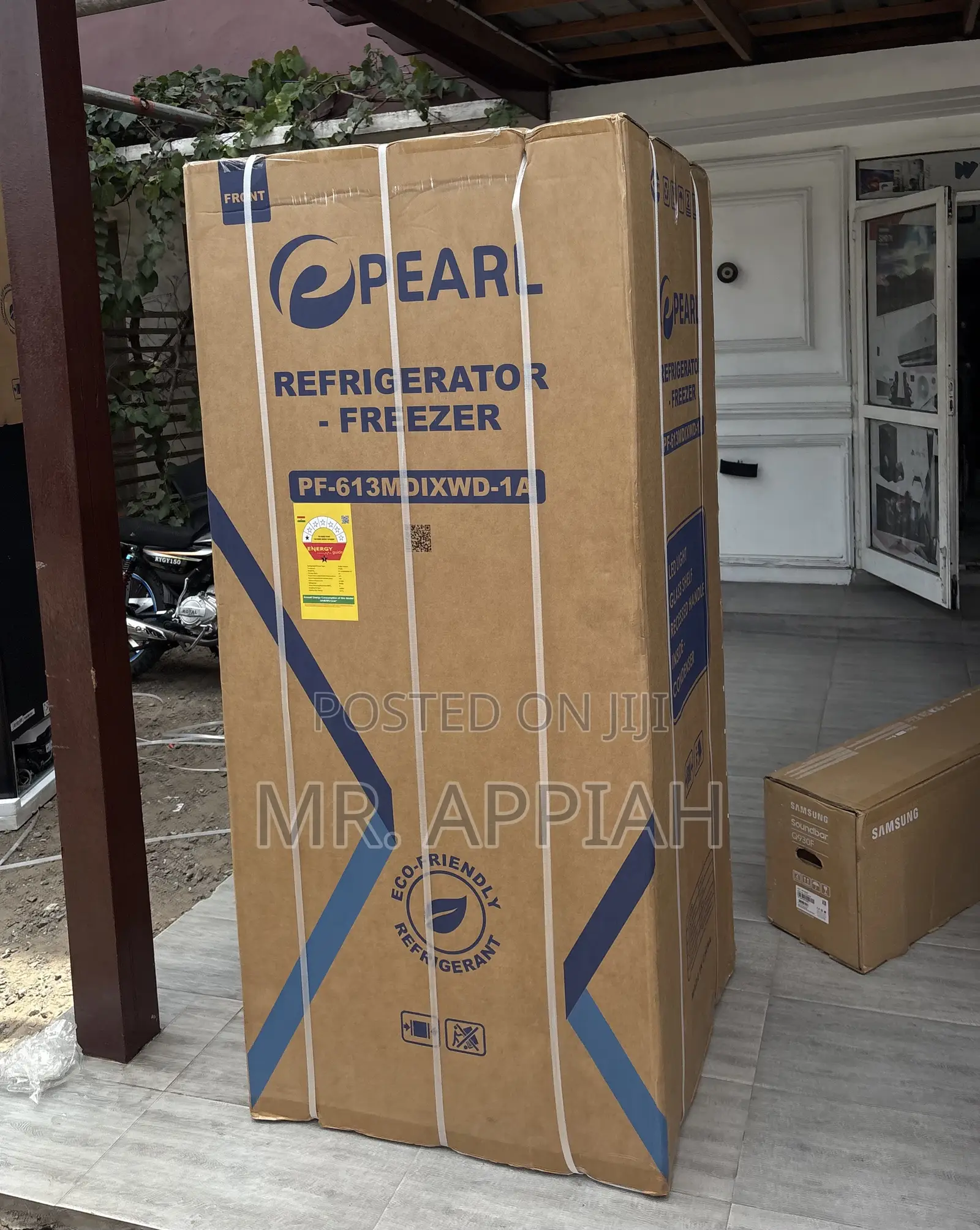 Exceptional Quality Pearl PF-613MDIXWD-1A Side by Side Fridge 