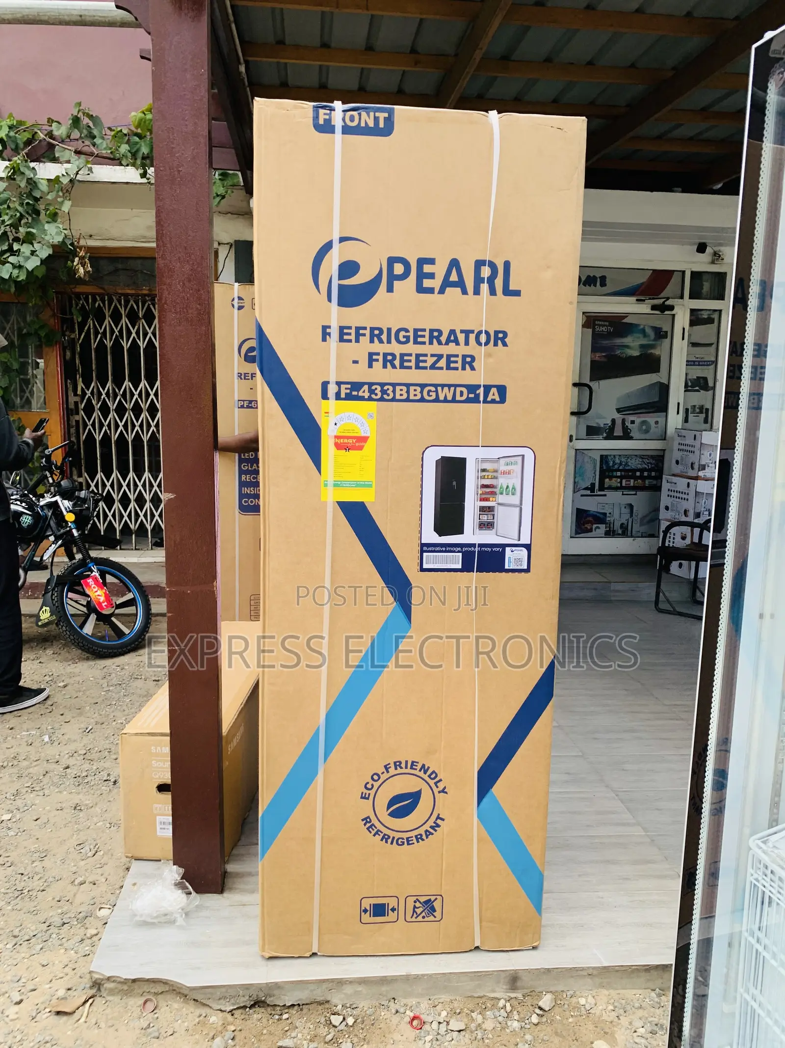 Hot  Deals on 309L Fridge Pearl PF-433bg Double Door With Dispenser