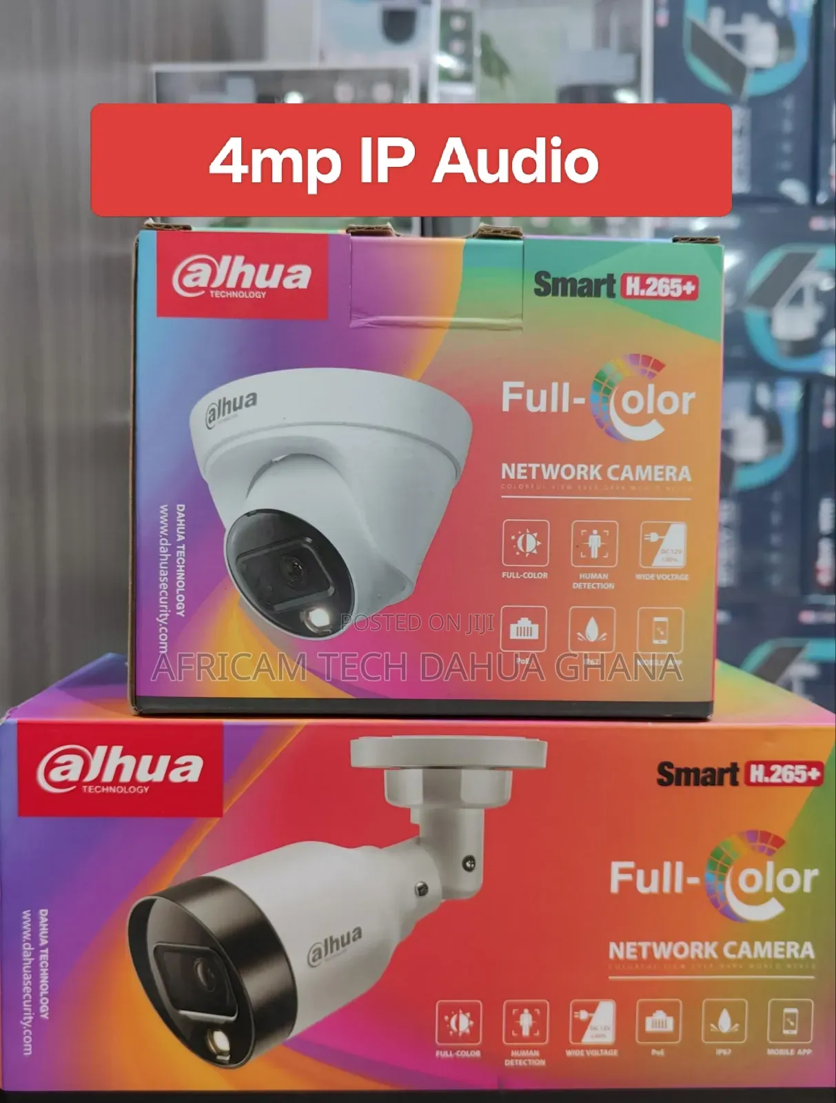 Dahua 4mp IP Full Color Audio CCTV Camera