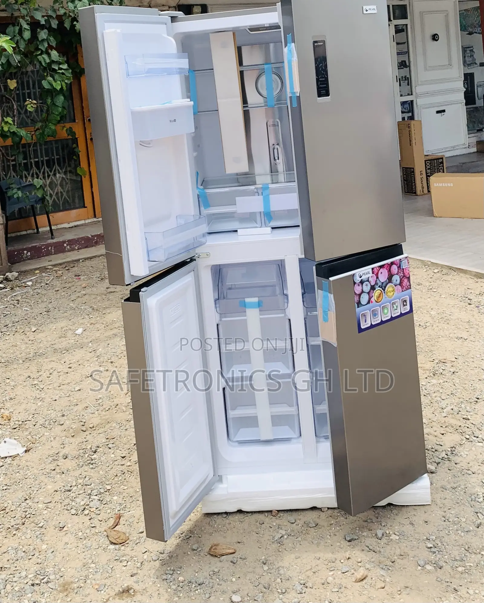Exclusive Good 4 Doors Pearl 421L Side by Side Fridge