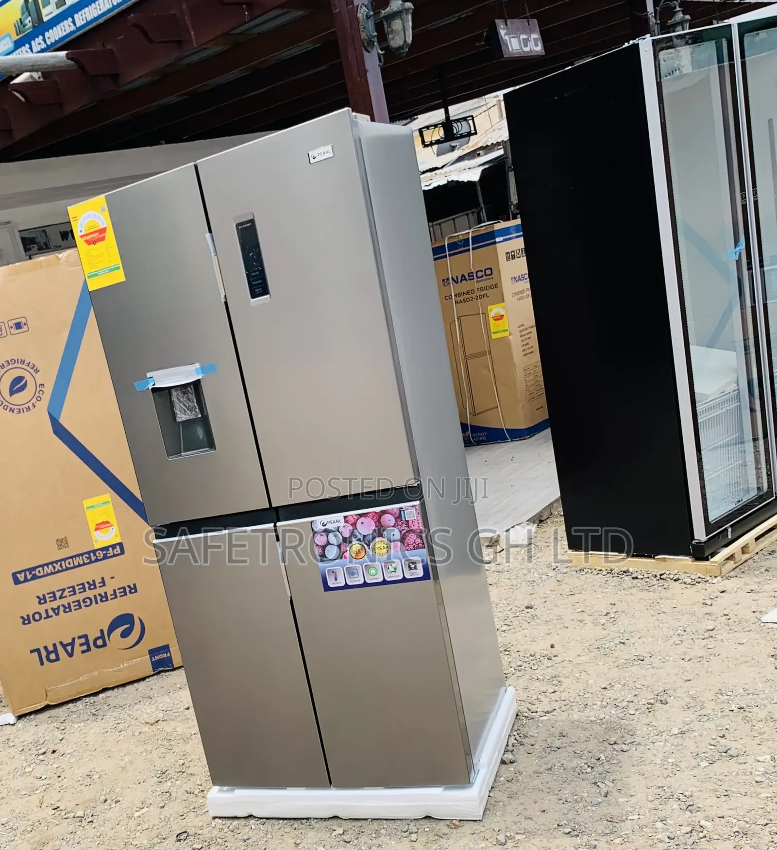 Excellent 4 Doors Pearl Side by Side 421L Fridge