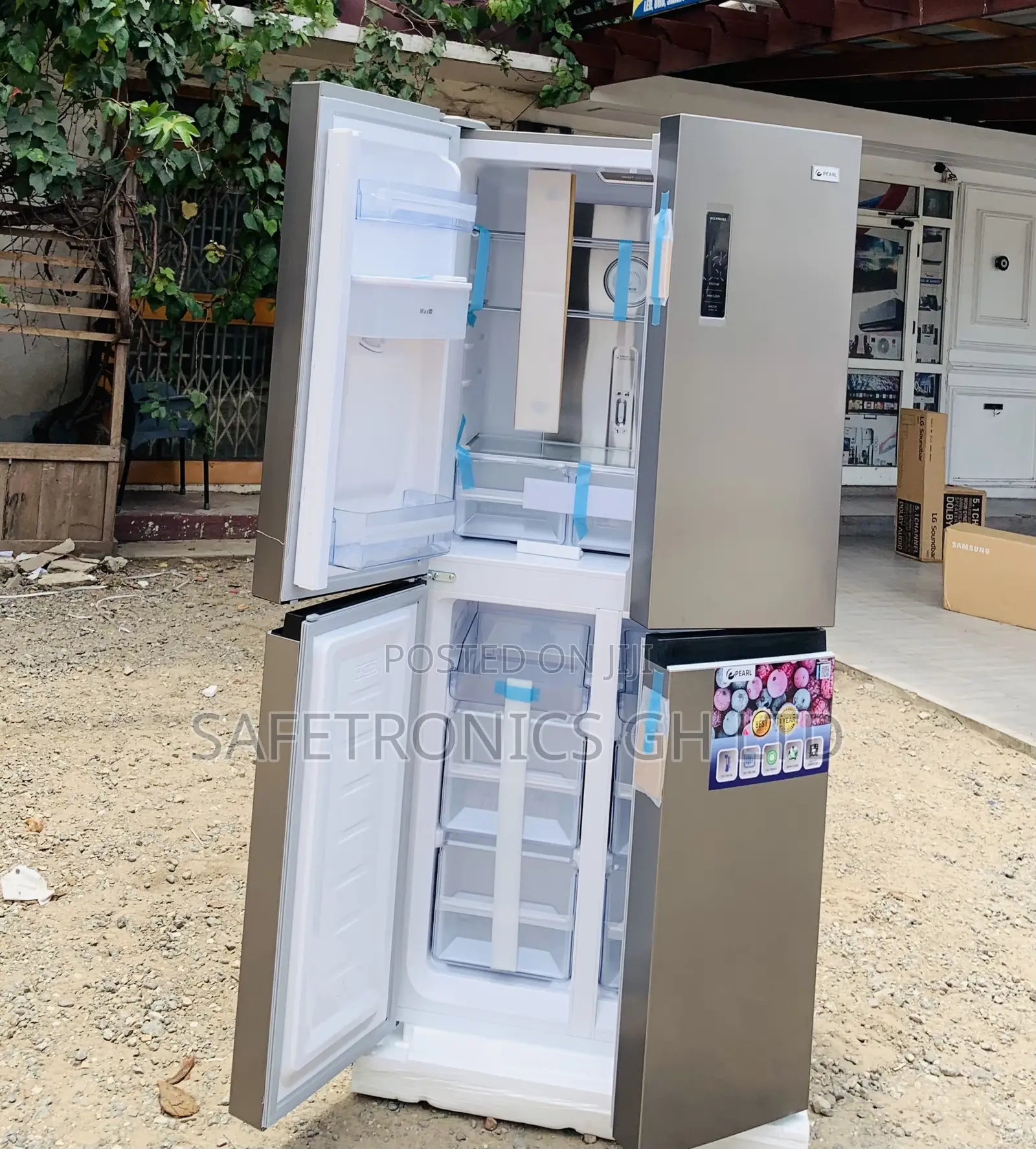Cool Delight Side by Side 4 Door 421L Pearl Fridge