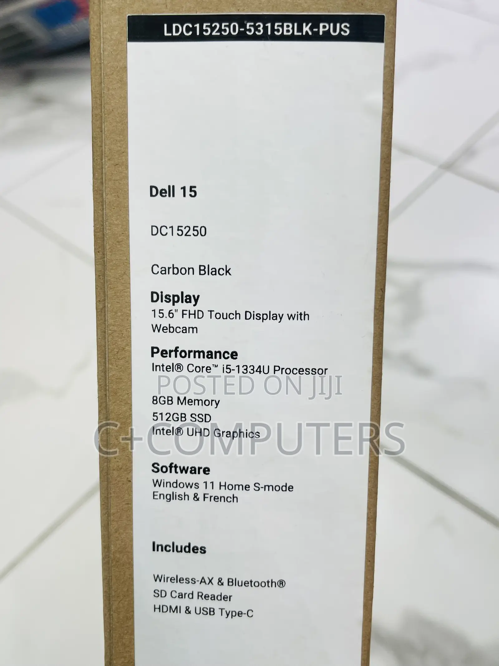 New Laptop Dell Inspiron 15 8GB Intel Core i5 SSD 512GB