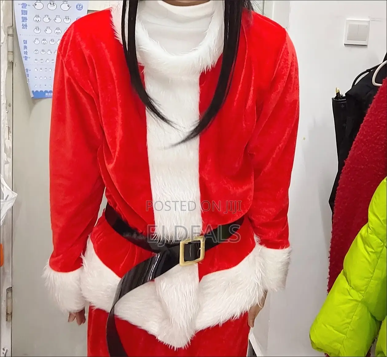 Santa Claus Christmas Costume 10 Piece Set