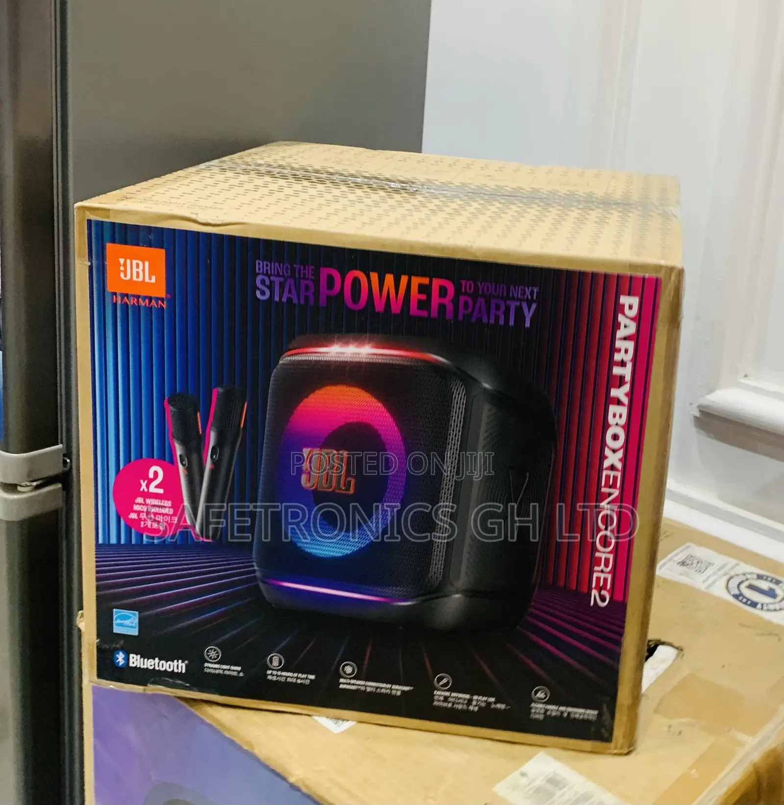 Partybox JBL Encore 2 Clear Sound Speaker With 2 Mics