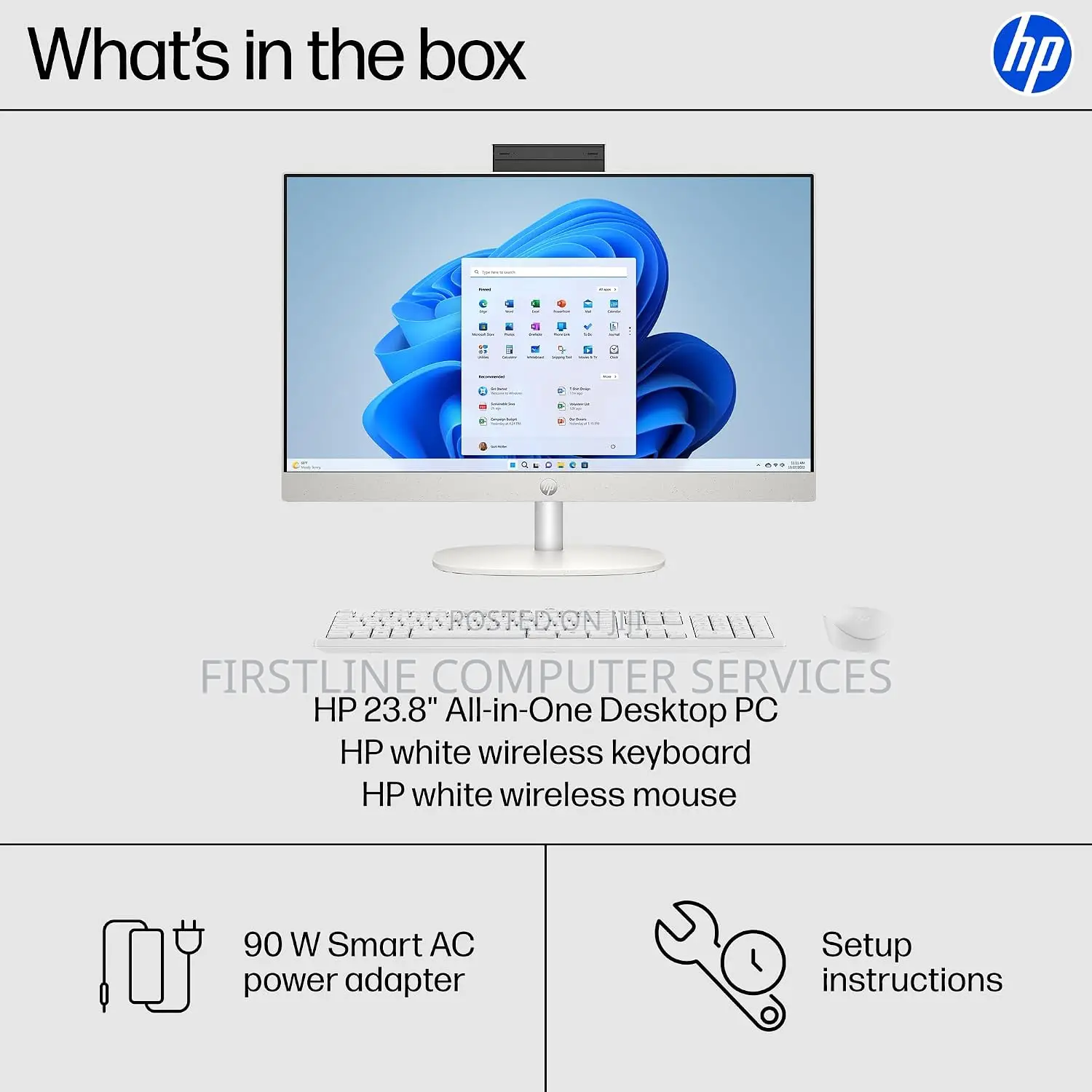 New Desktop Computer HP AiO 24 8GB Intel Core Ultra 5 SSD 512GB