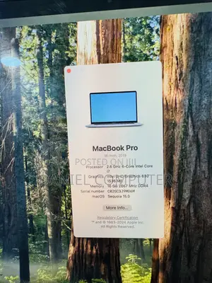 Laptop Apple MacBook Pro 2019 16GB Intel Core i7 SSD 512GB