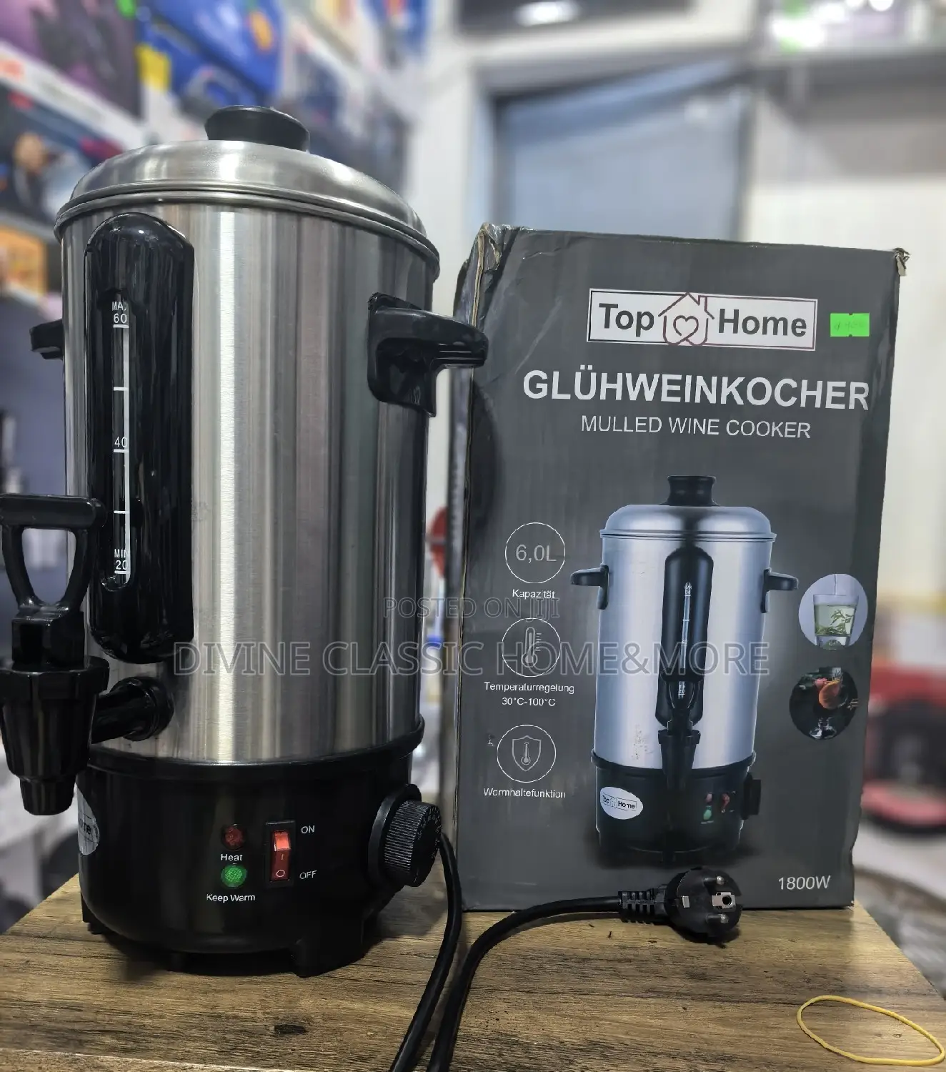 Tophome Mulled Wine Multi Cooker 6lit