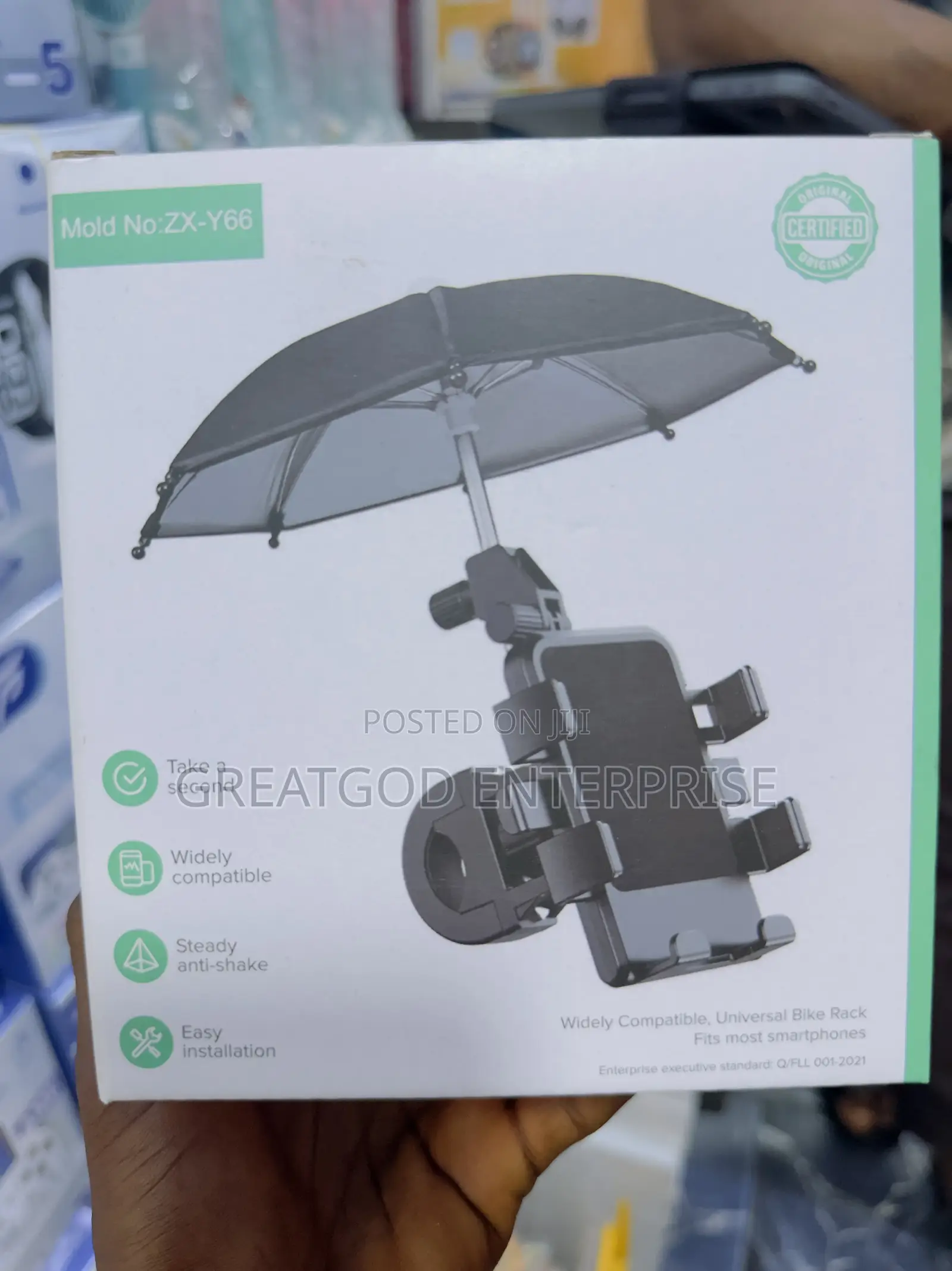 Motorcycle Phone Holder With Umbrella