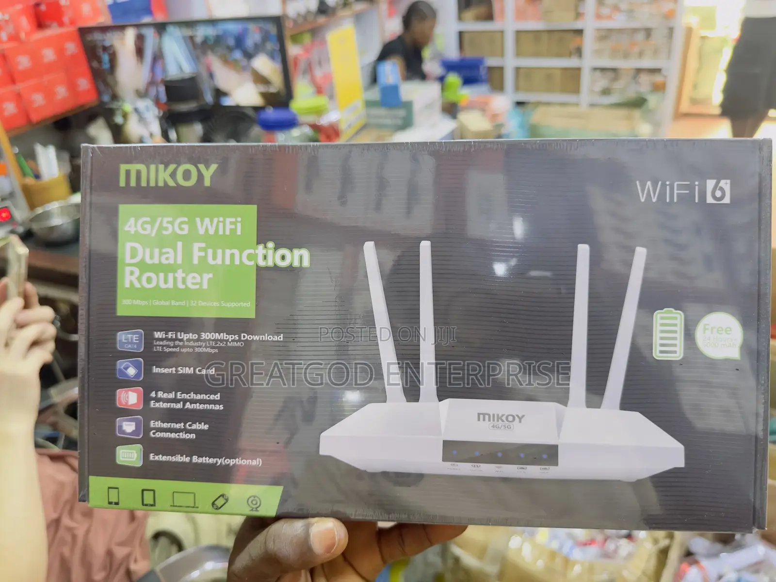 Mikoy 4g/5g WiFi Dual Function Router