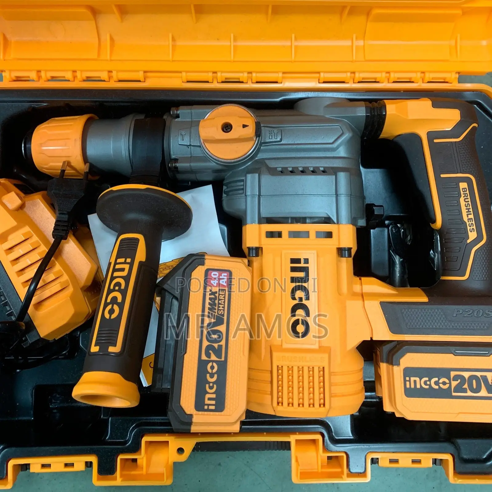 Cordless Rotary Hammer With 4PCs Accessories Included - CRHLI202882