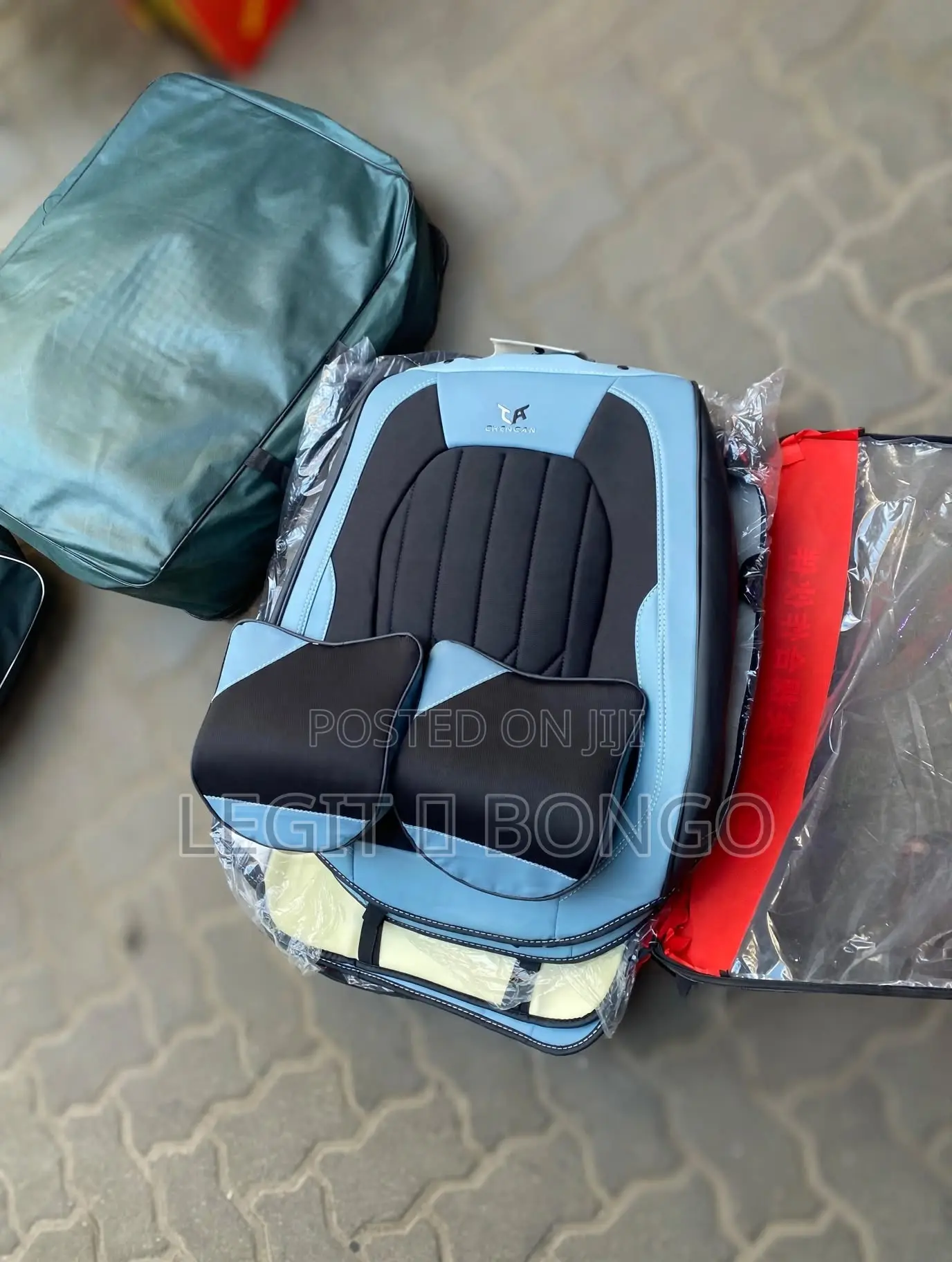 CHENGAN PREMIUM SEAT COVERS - Sky Blue & Black 
