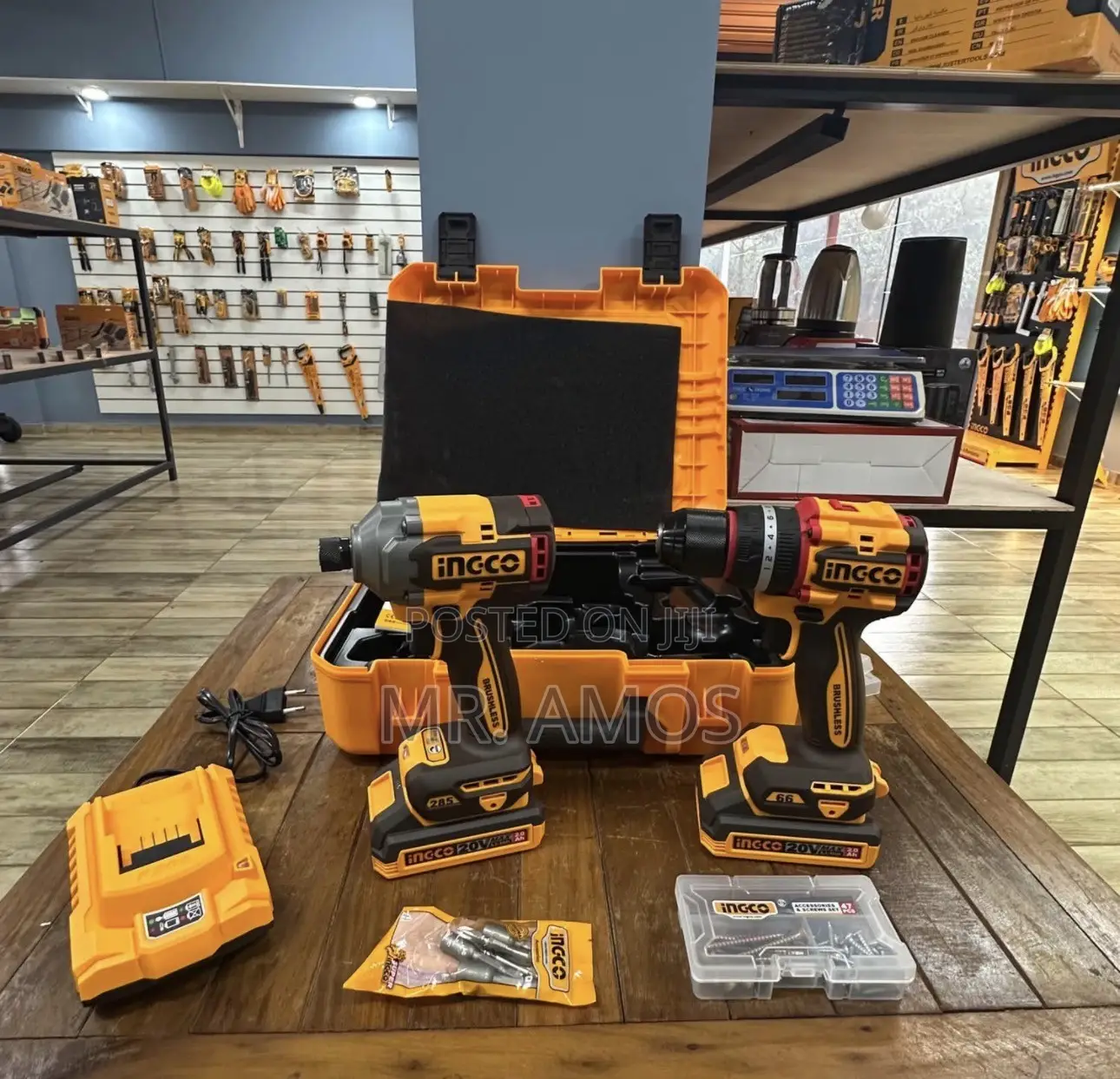 20v Cordless Brushless 2PCs Drill + Impact Driver Combo - Ckli20277