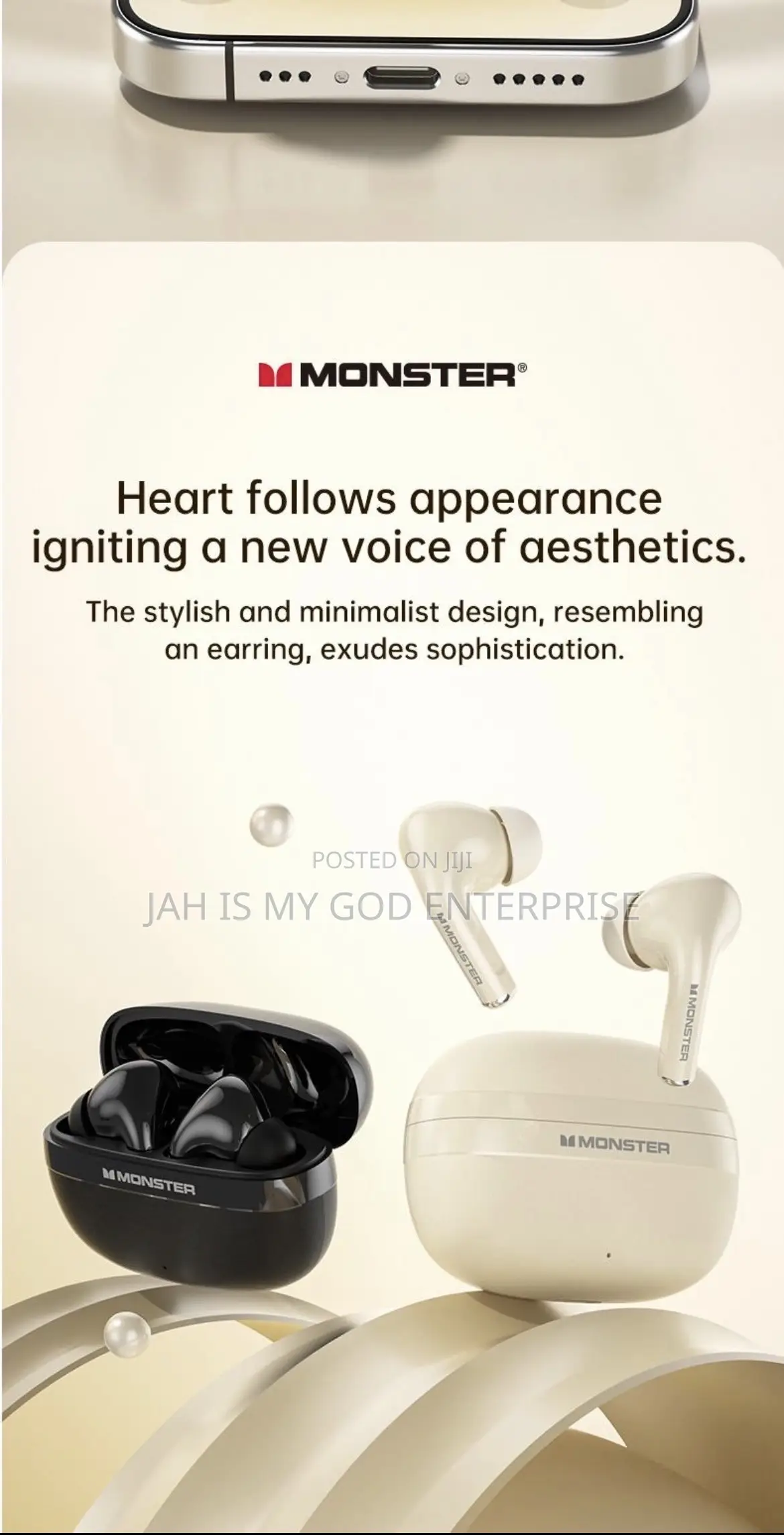 Monster MAXSTAR MQT68 Bluetooth 6.0 Sport IPX4 Waterproof Headphone