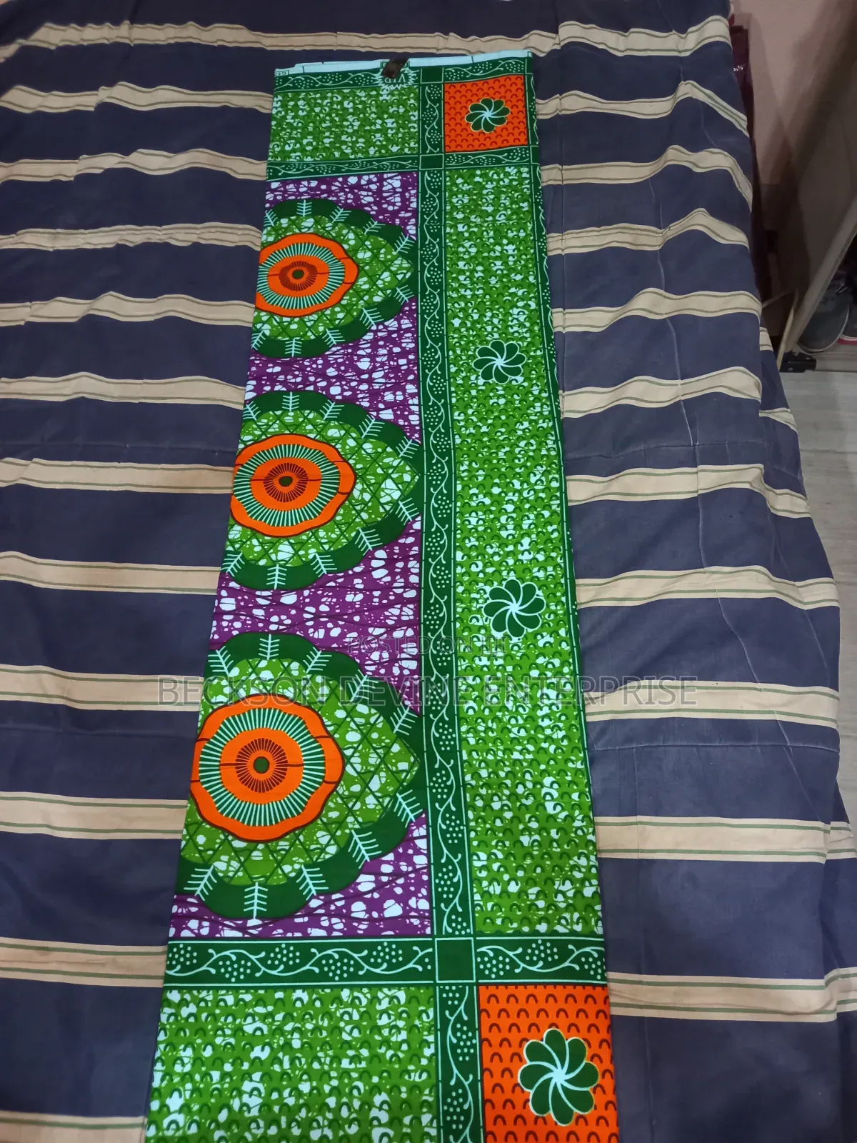 Green African Print(Me Ba W) Abroyire)
