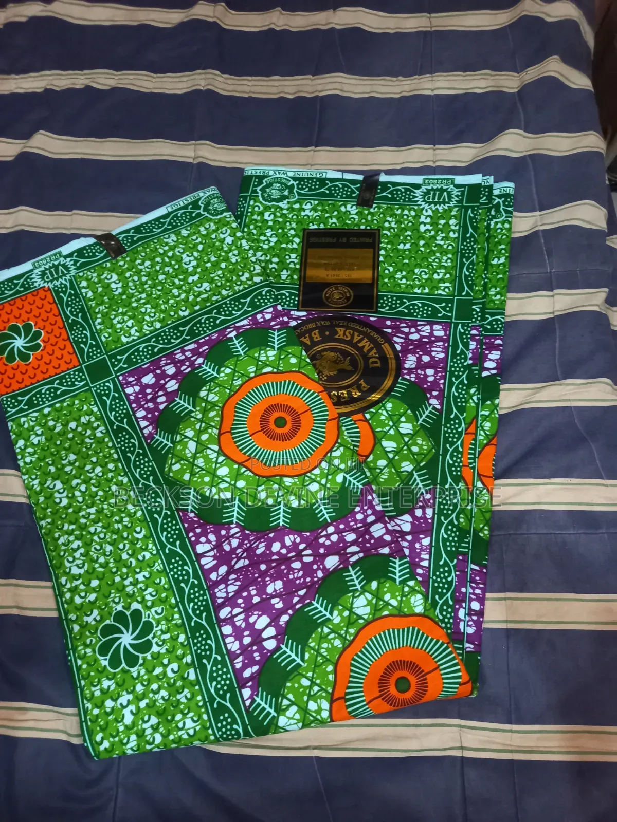 Green African Print(Me Ba W) Abroyire)
