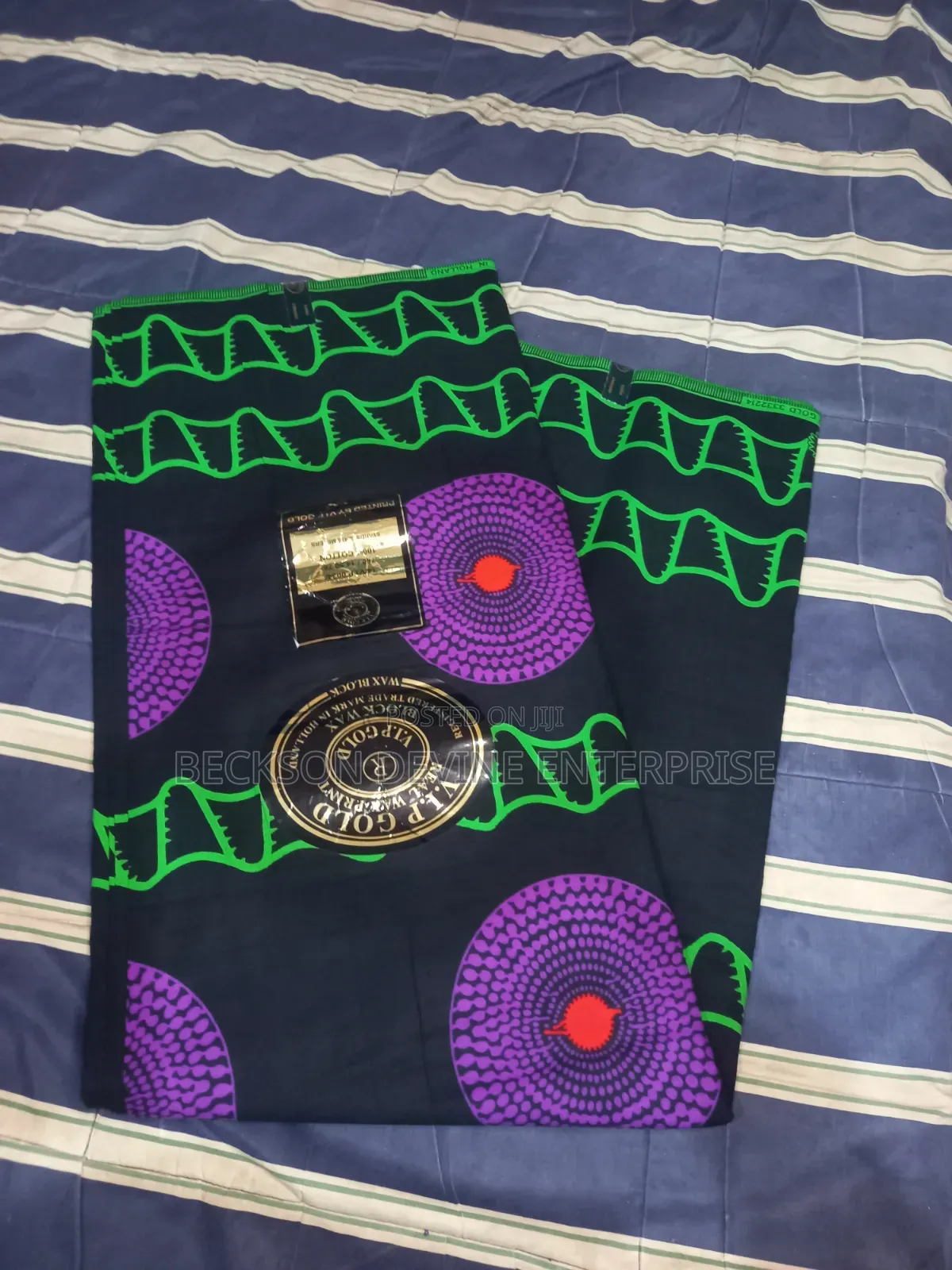 Colourful Black African Print(Me Ba W) Abroyire)
