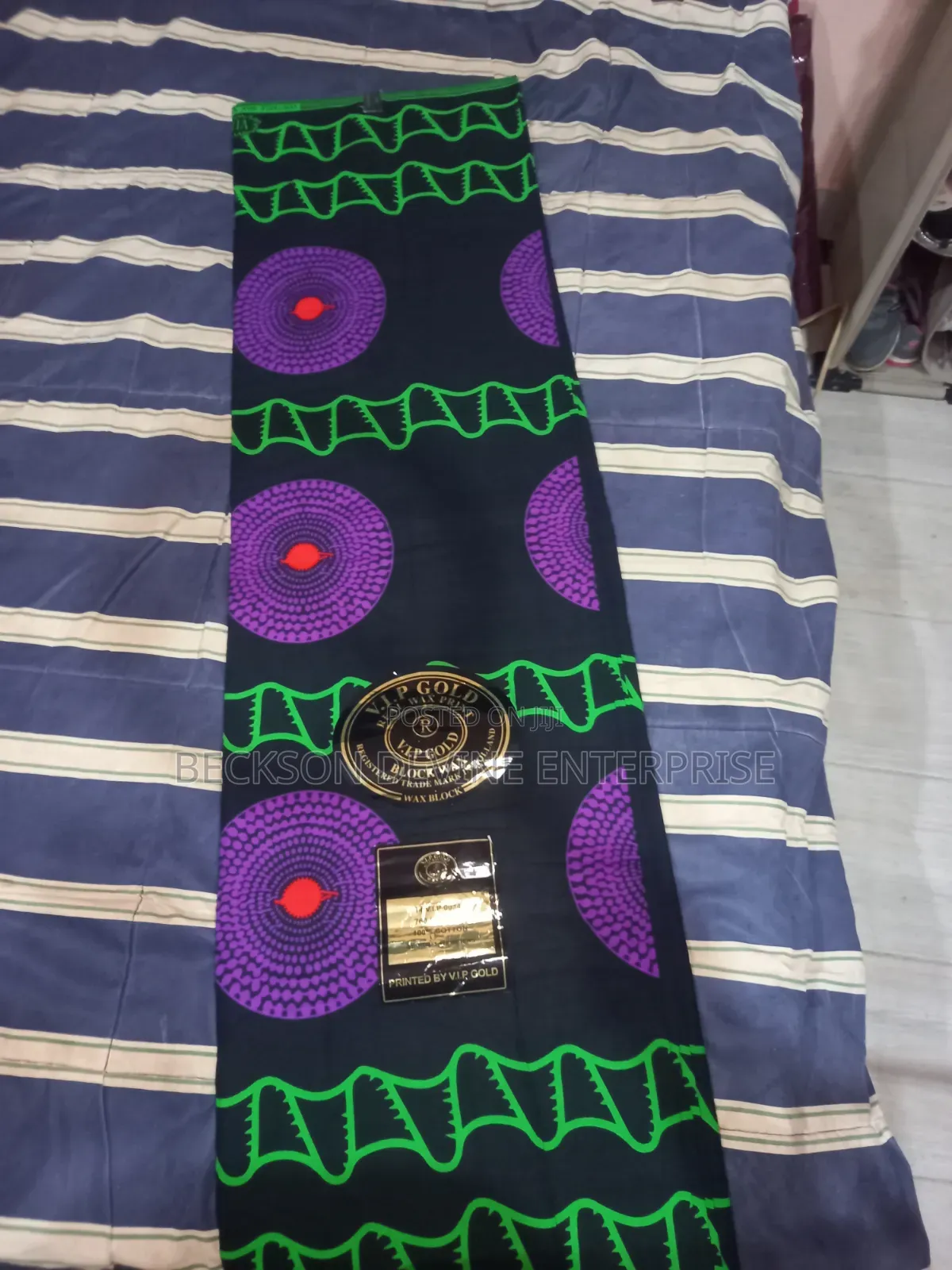 Colourful Black African Print(Me Ba W) Abroyire)