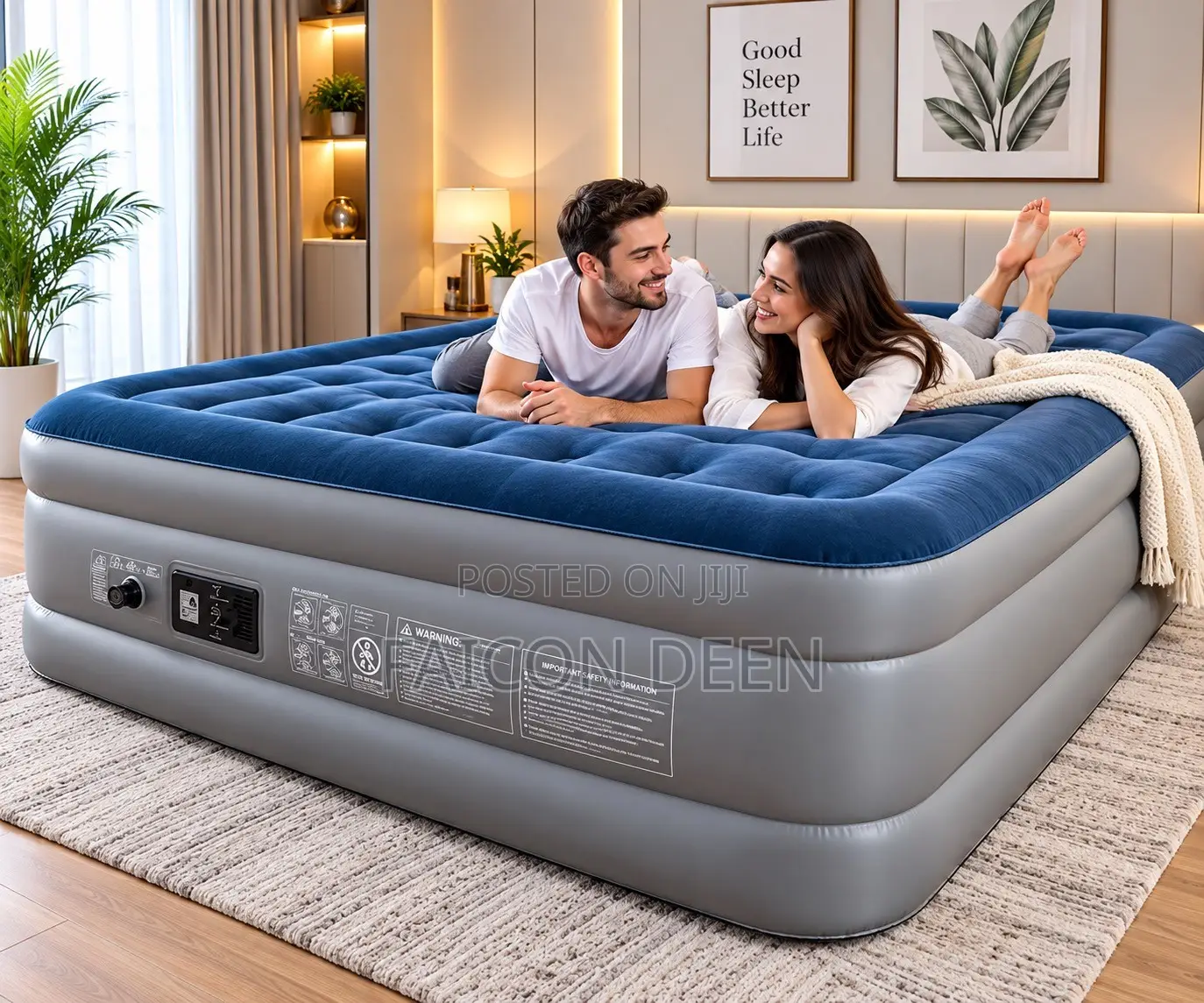 Your Instant Dream Bed;Air Inflatable Double Automatic Inbuilt Pump