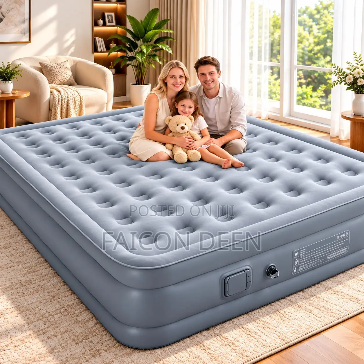 Your Portable Sleep Palace:Automatic Inbuilt Pump Double Size Air Bed