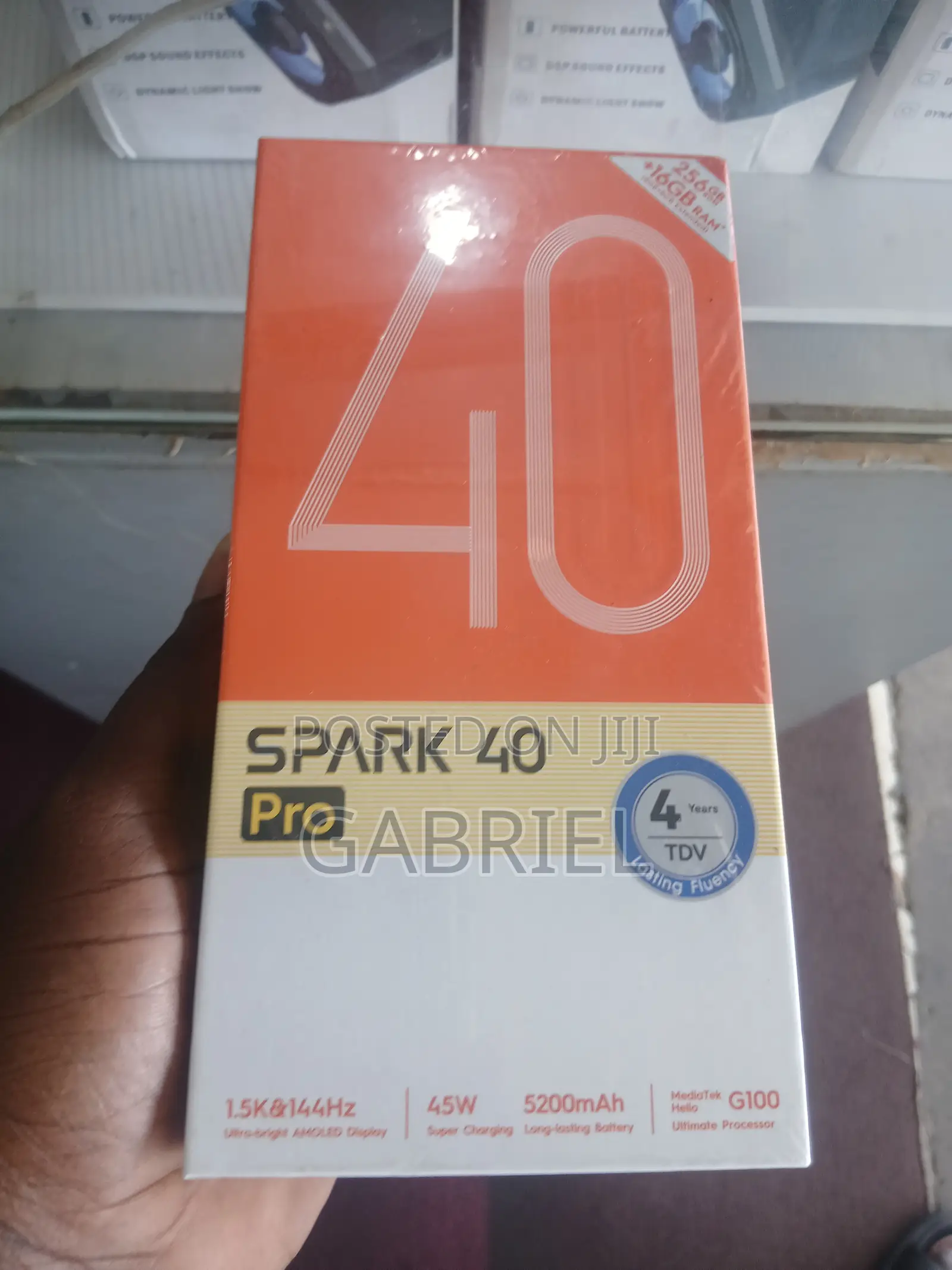 New Tecno Spark 40 Pro 256 GB Black