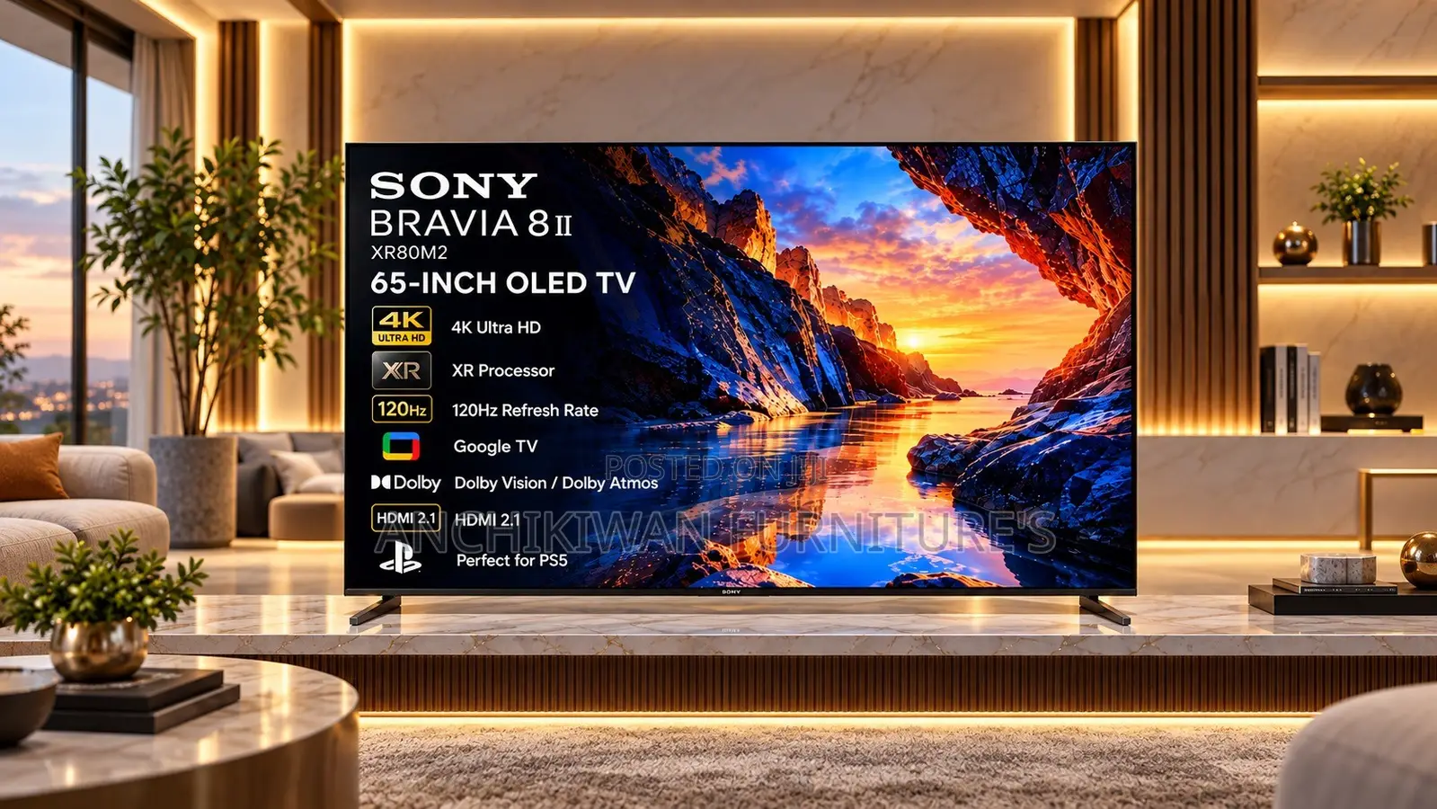 QD Oled Sony Bravia 8 Ii(2025 Model)65-Inch Sony Bravia Xr80m2