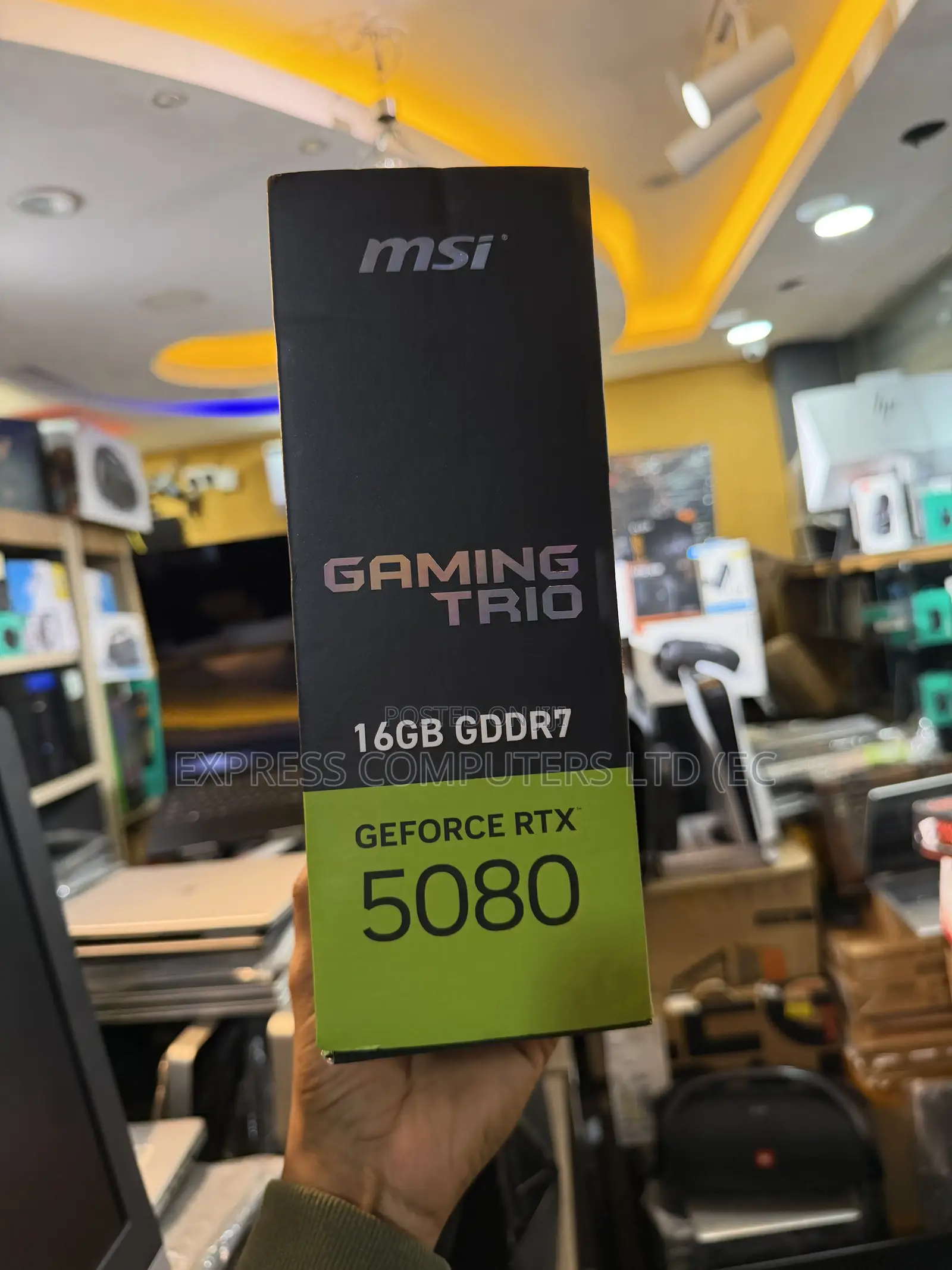 MSI GeForce RTX 5080 16GB Gaming Trio OC Graphics Card -GDDR7 Gaming