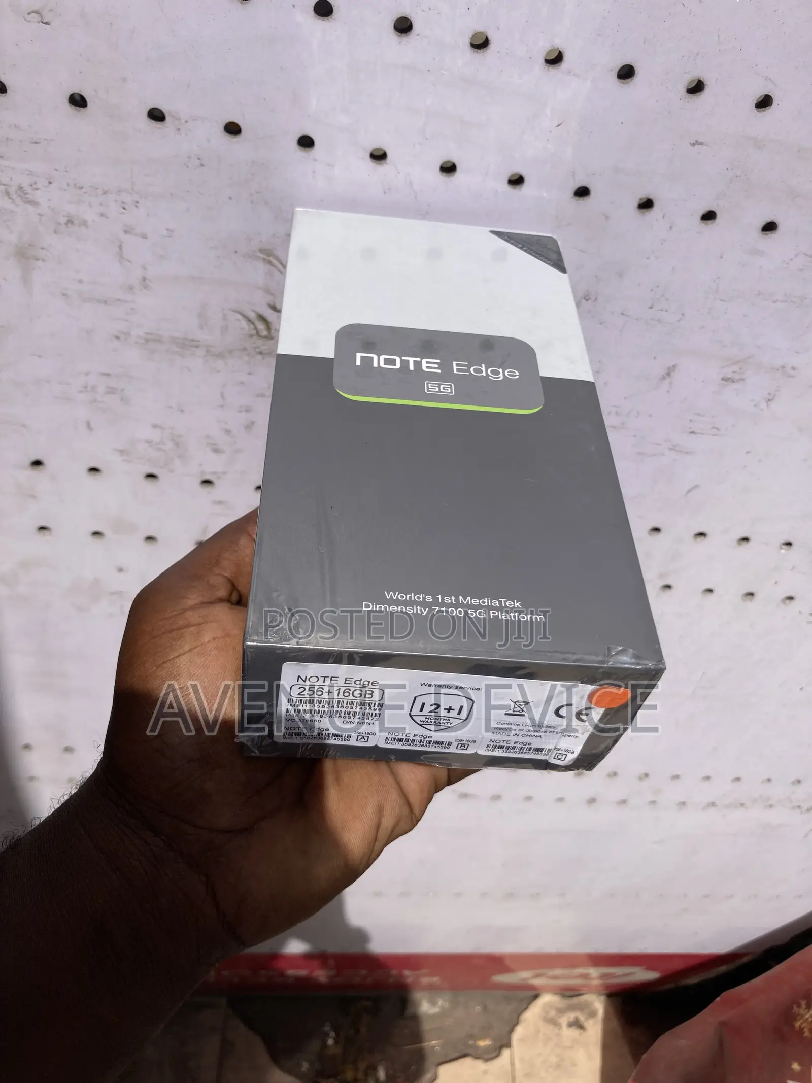 New Infinix Note Edge 256 GB Black