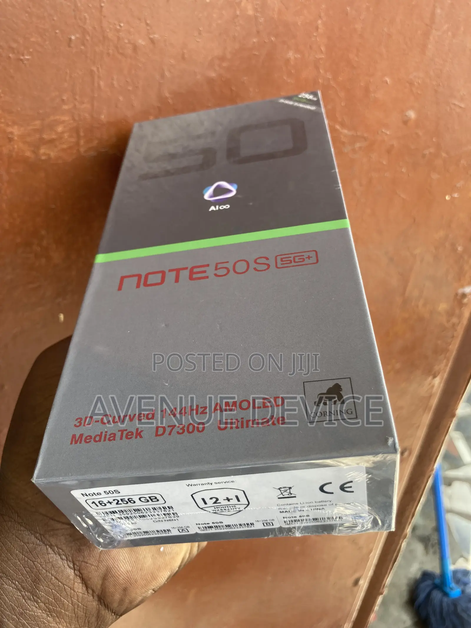 New Infinix Note 50s 256 GB Black
