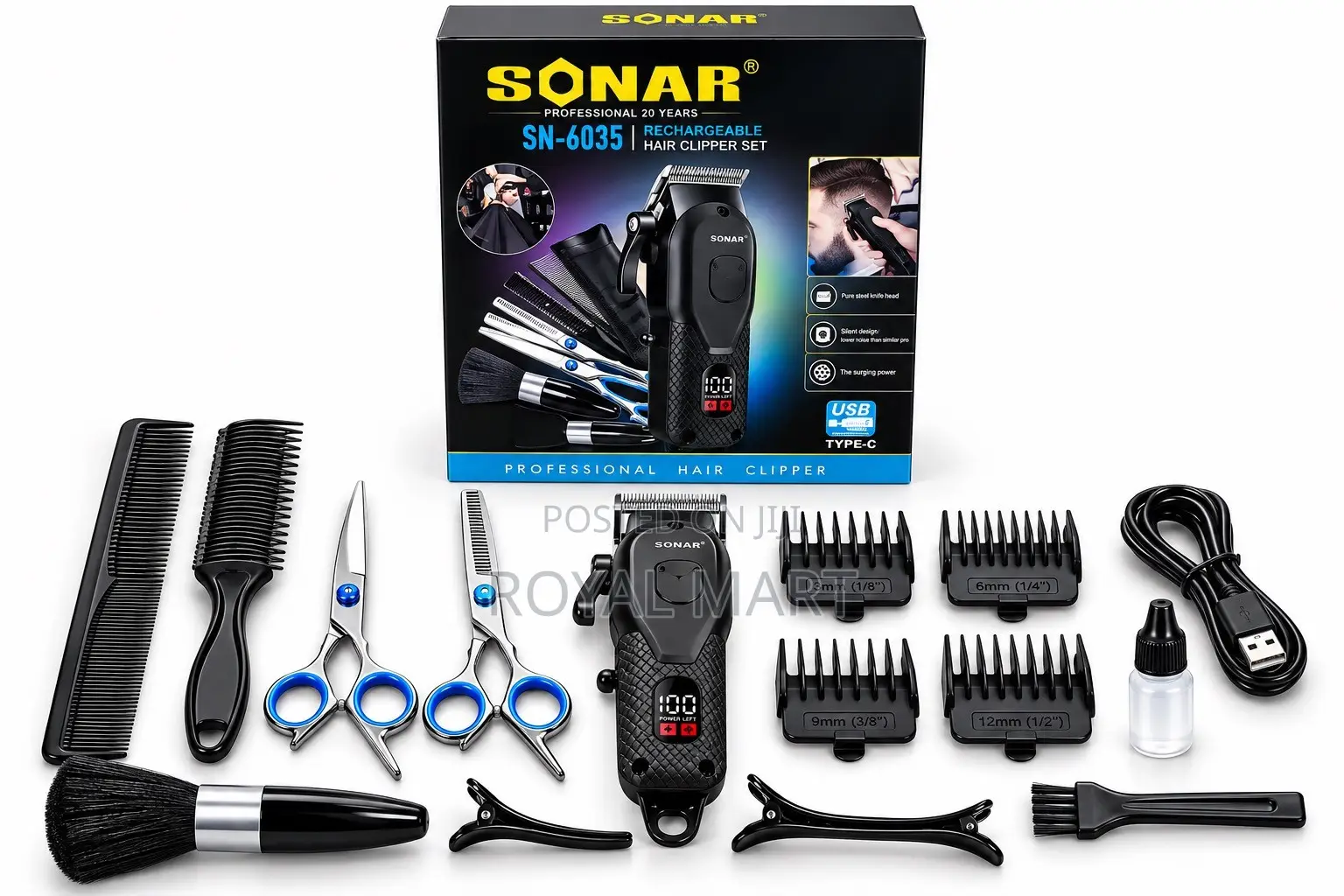 SONAR SN-6035 Professional Hair Clipper Set