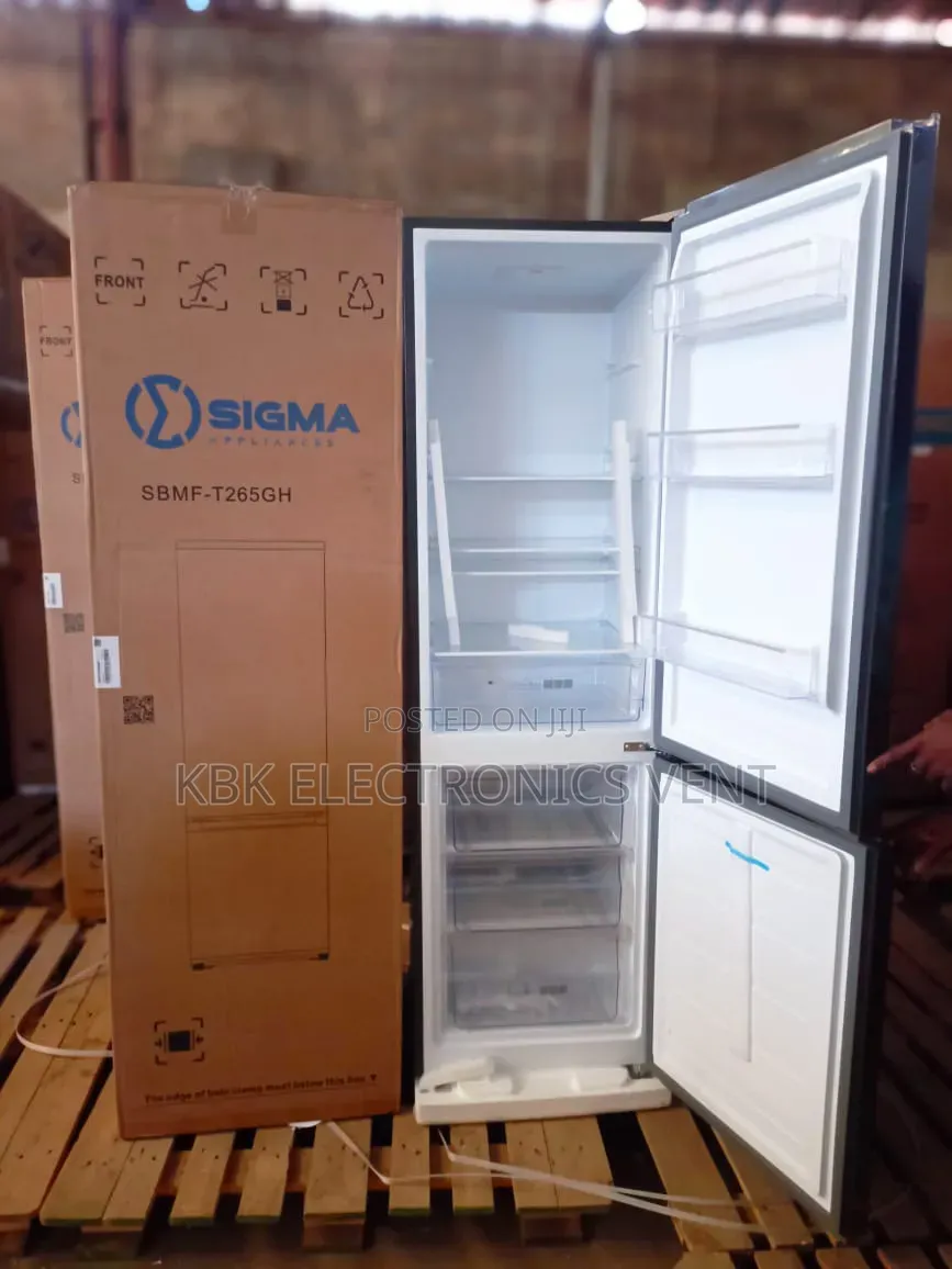 Sigma 260Liter Double Door Fridge Bottom Freezer