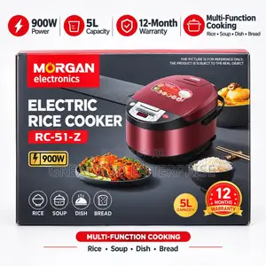 Morgan Electronics 5L Electric Rice Cooker(900Watts)