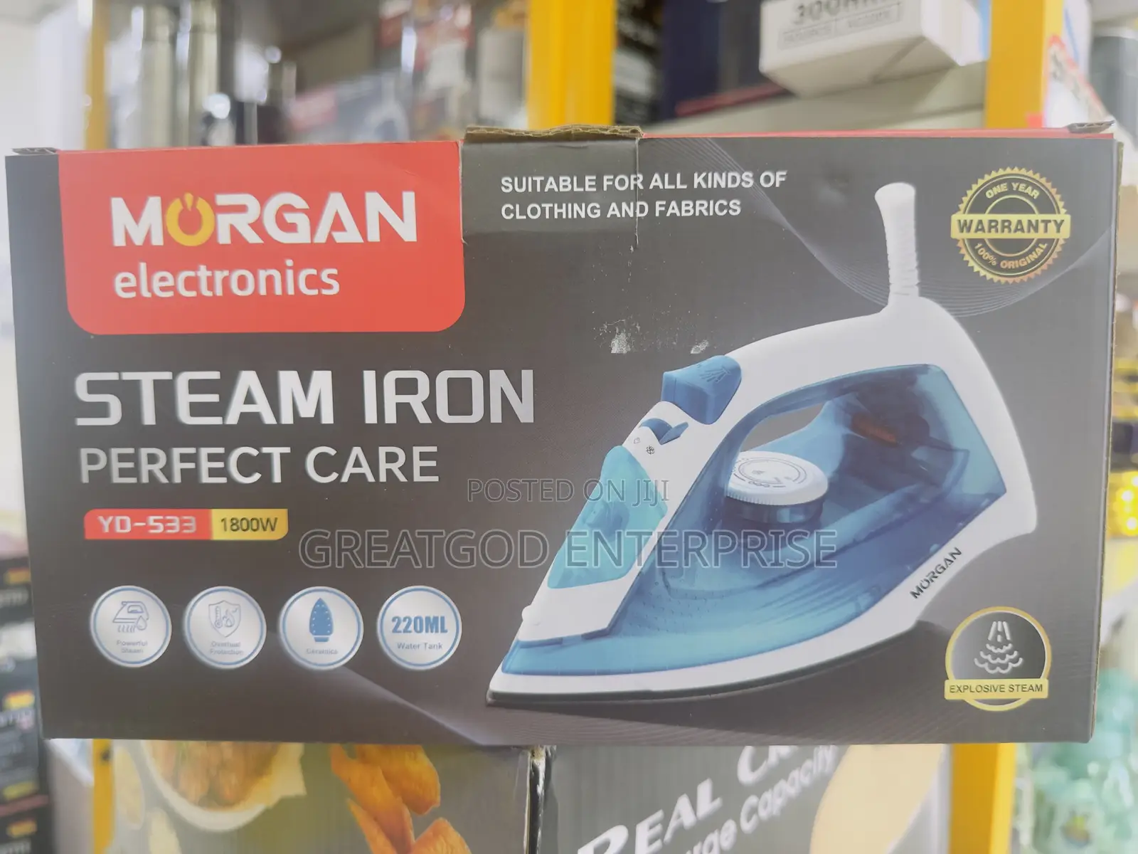 Morgan Electronics Perfect Care Steam Iron 1800W