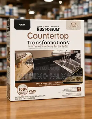 Onyx Countertop Refinishing Kit – Black Granite Effect, 50 Sq. Ft.