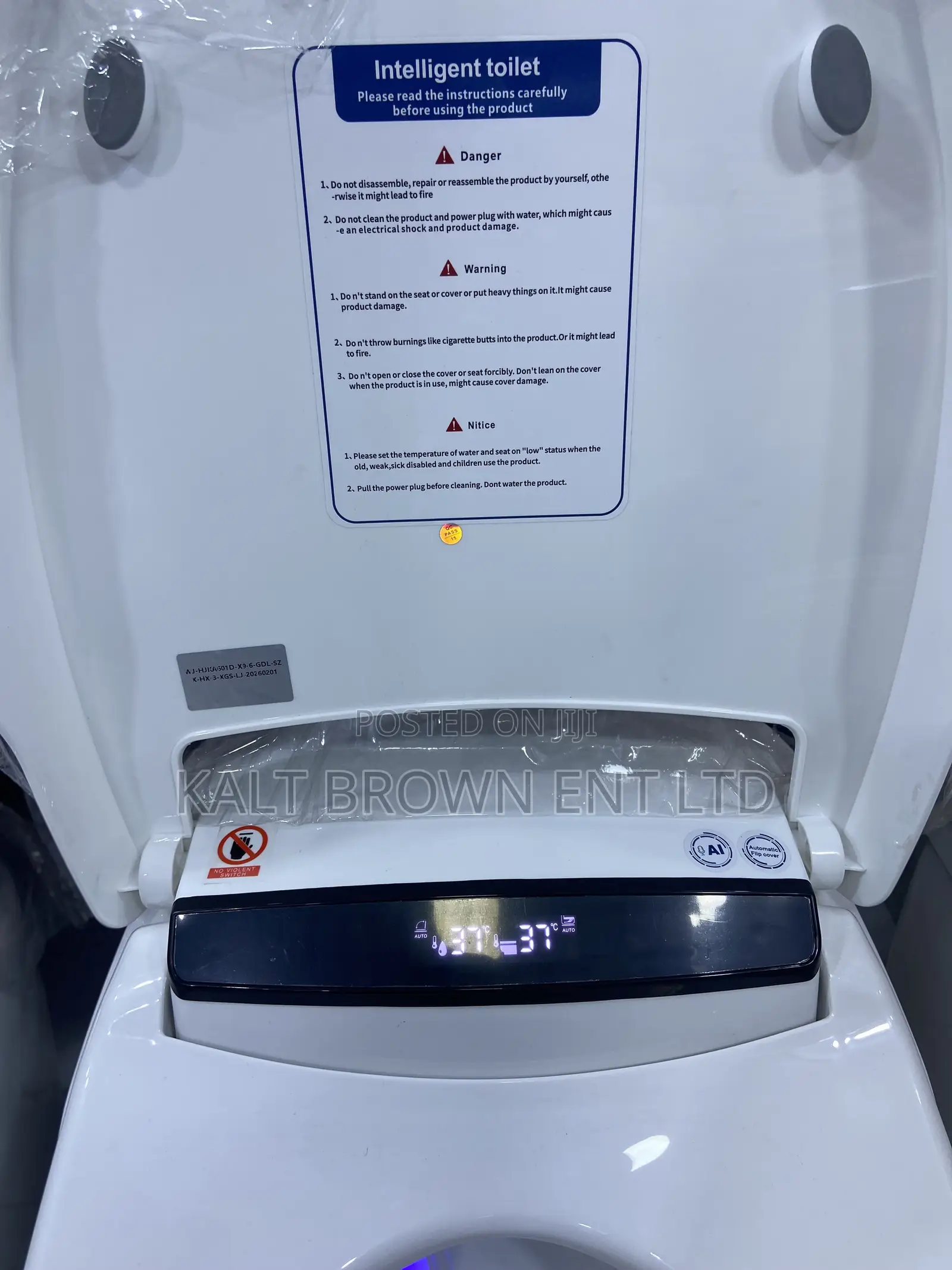 Luxury Intelligent Smart Toilet (WC) With LED Display &Automatic Bidet