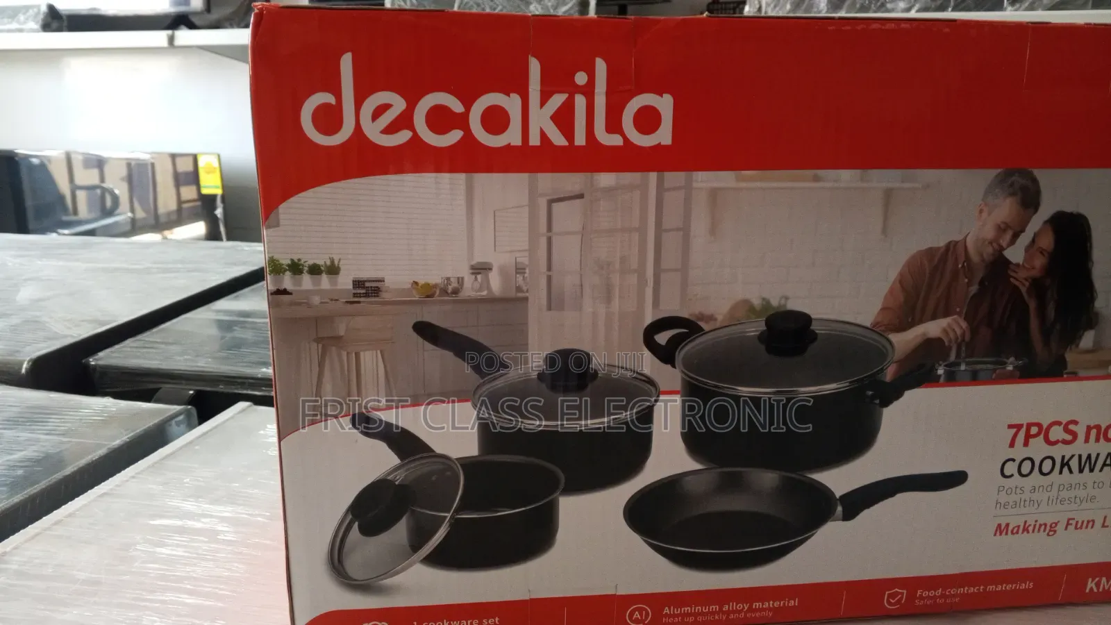 Decakila 7PCS Non-Stick Cookware Set MAkes Cooking Flexible and Fun