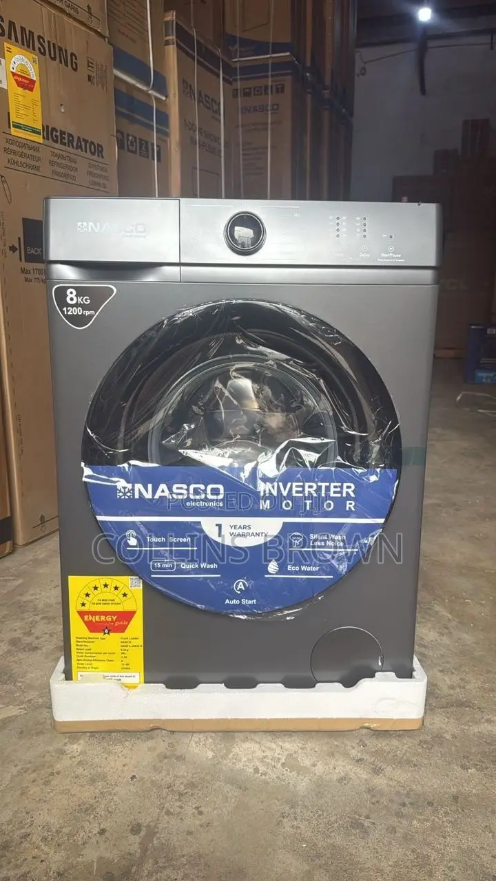 Nasco Washing Machine 8kg Front Loader Fully Automatic
