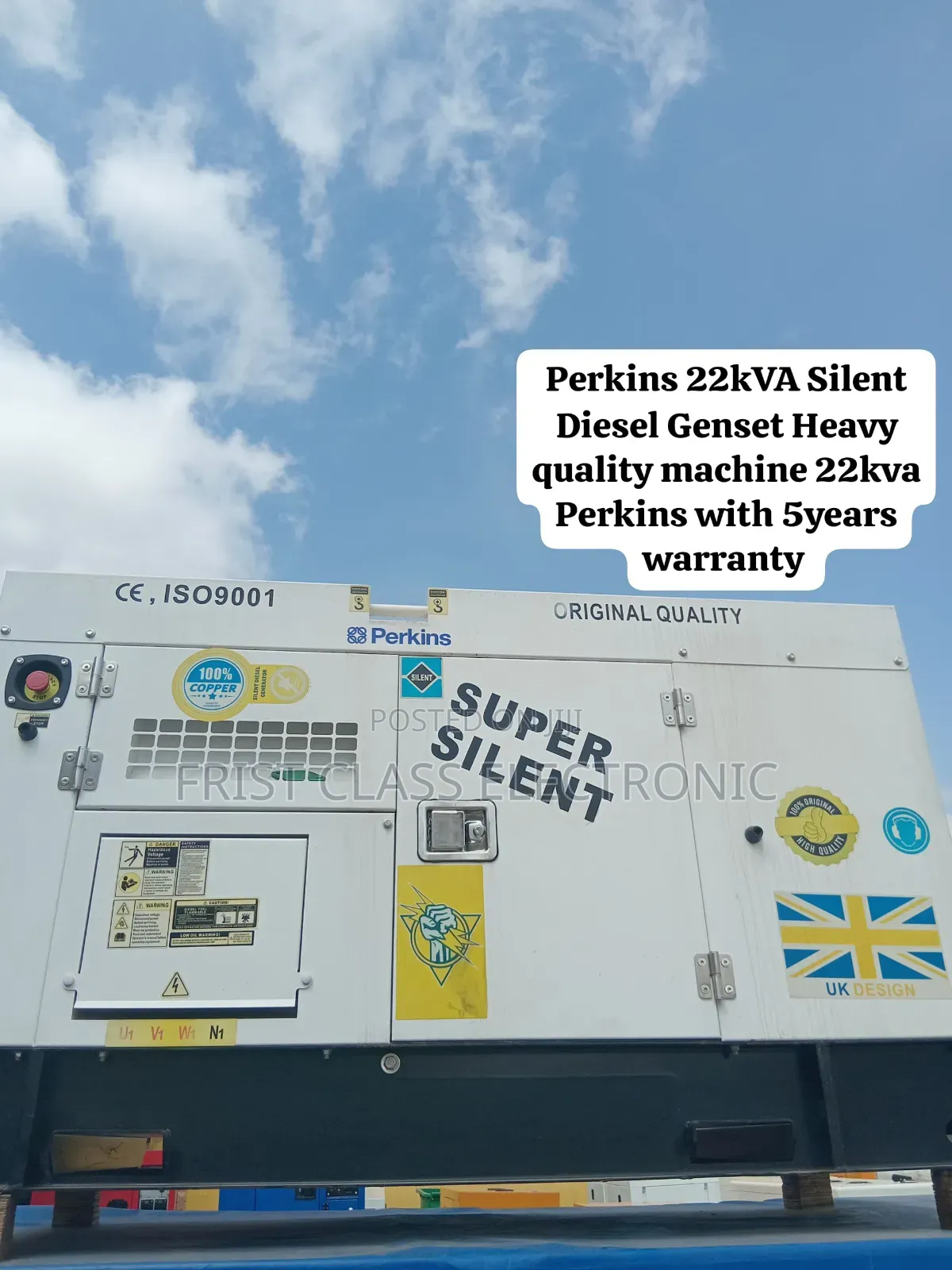 Perkins 22kVA Diesel Generator – Heavy-Duty Quality for Commercial Use