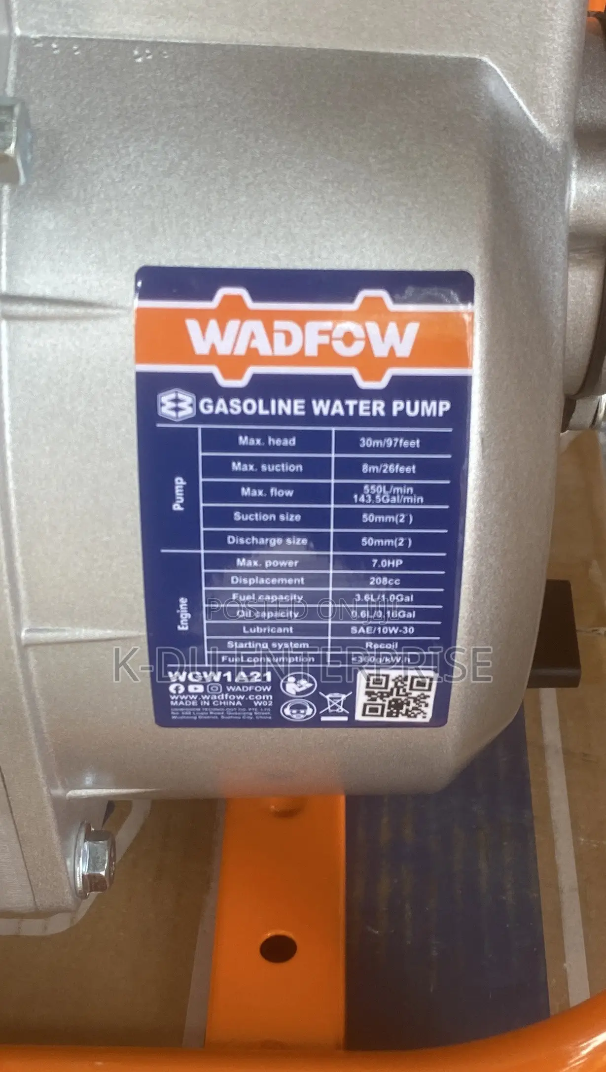 Gasoline Water Pump 2”