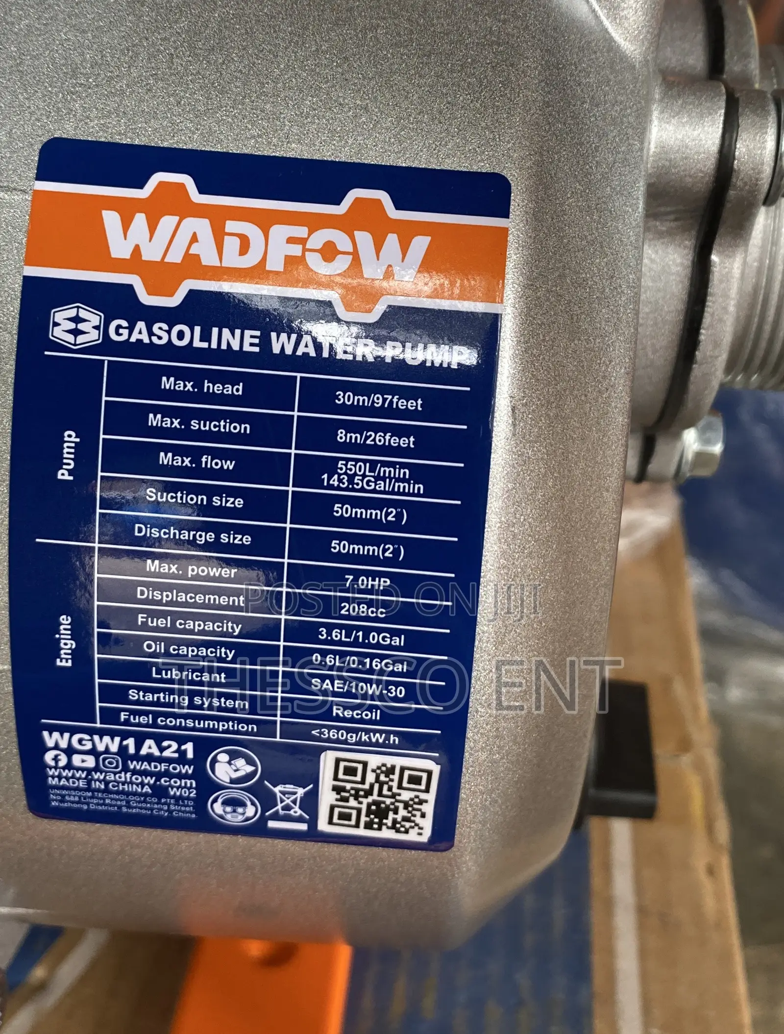 Gasoline Water Pump 50mm(2”)