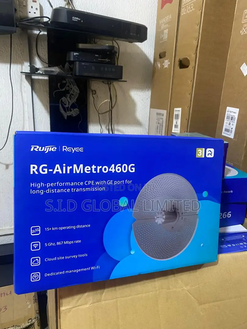 Ruijie Rg-Airmetro460g -15km +5ghz867mbps Point to Point -Long Range