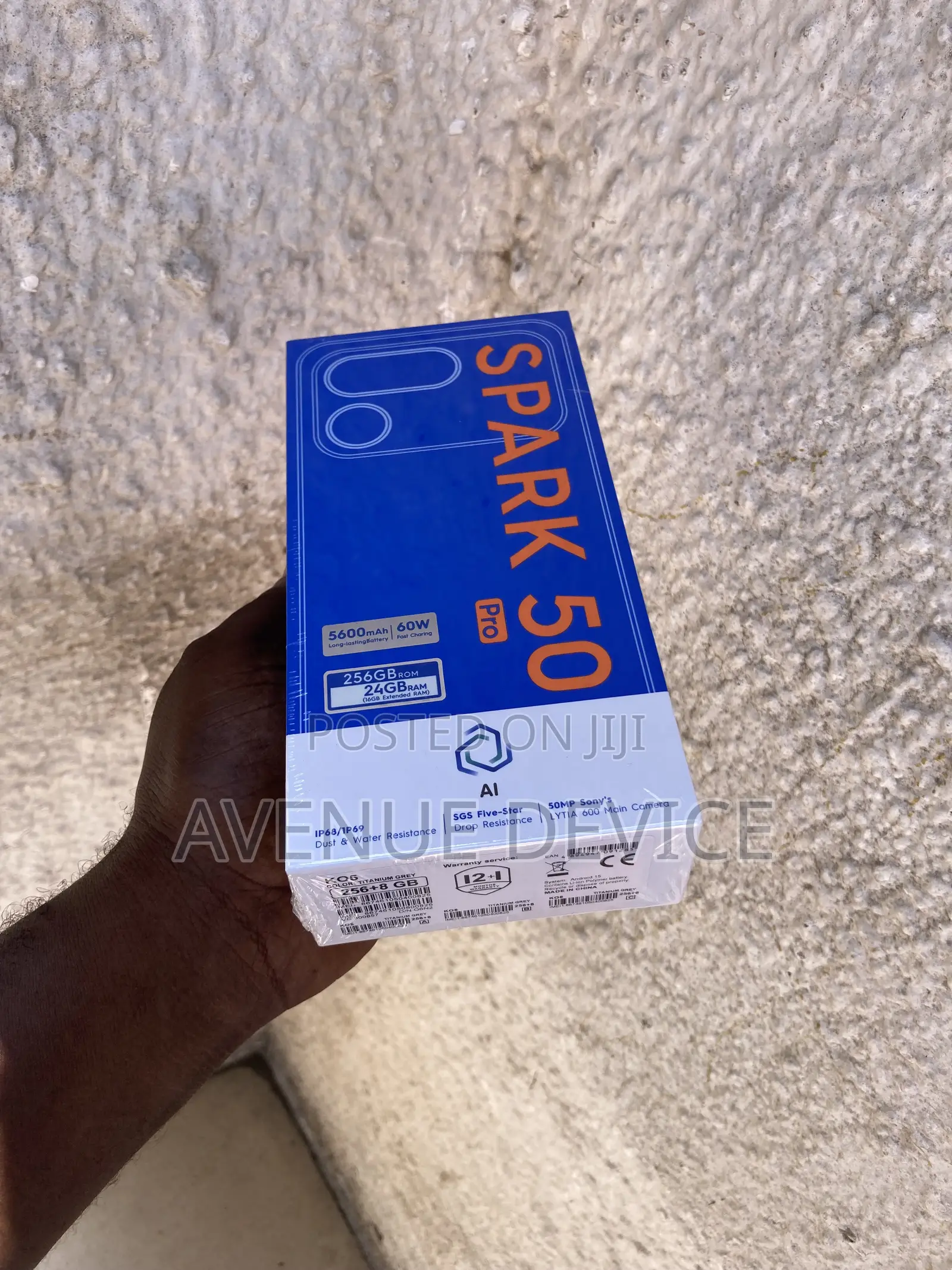 New Tecno Camon 50 Pro 256 GB Black